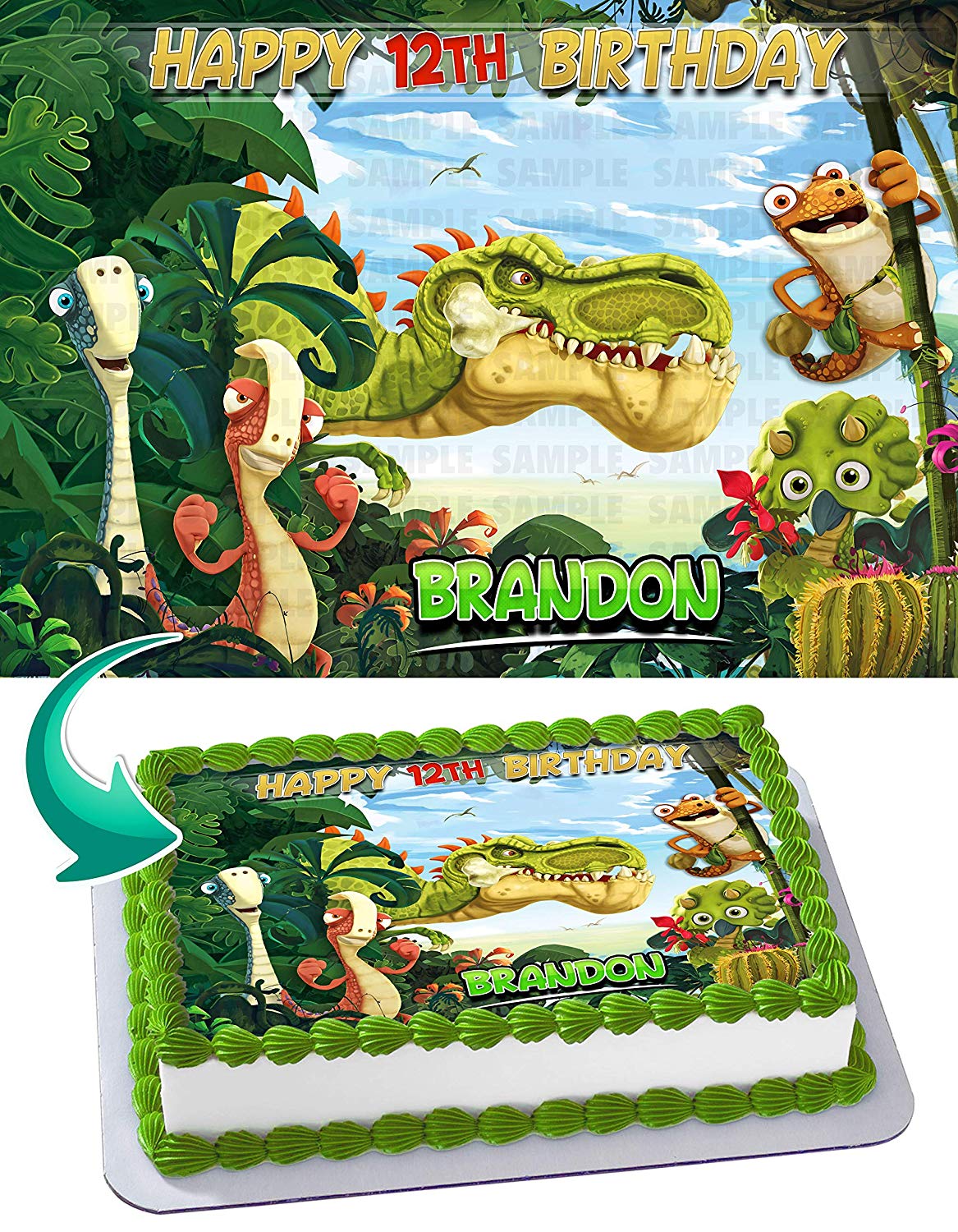 Gigantosaurus Edible Cake Topper