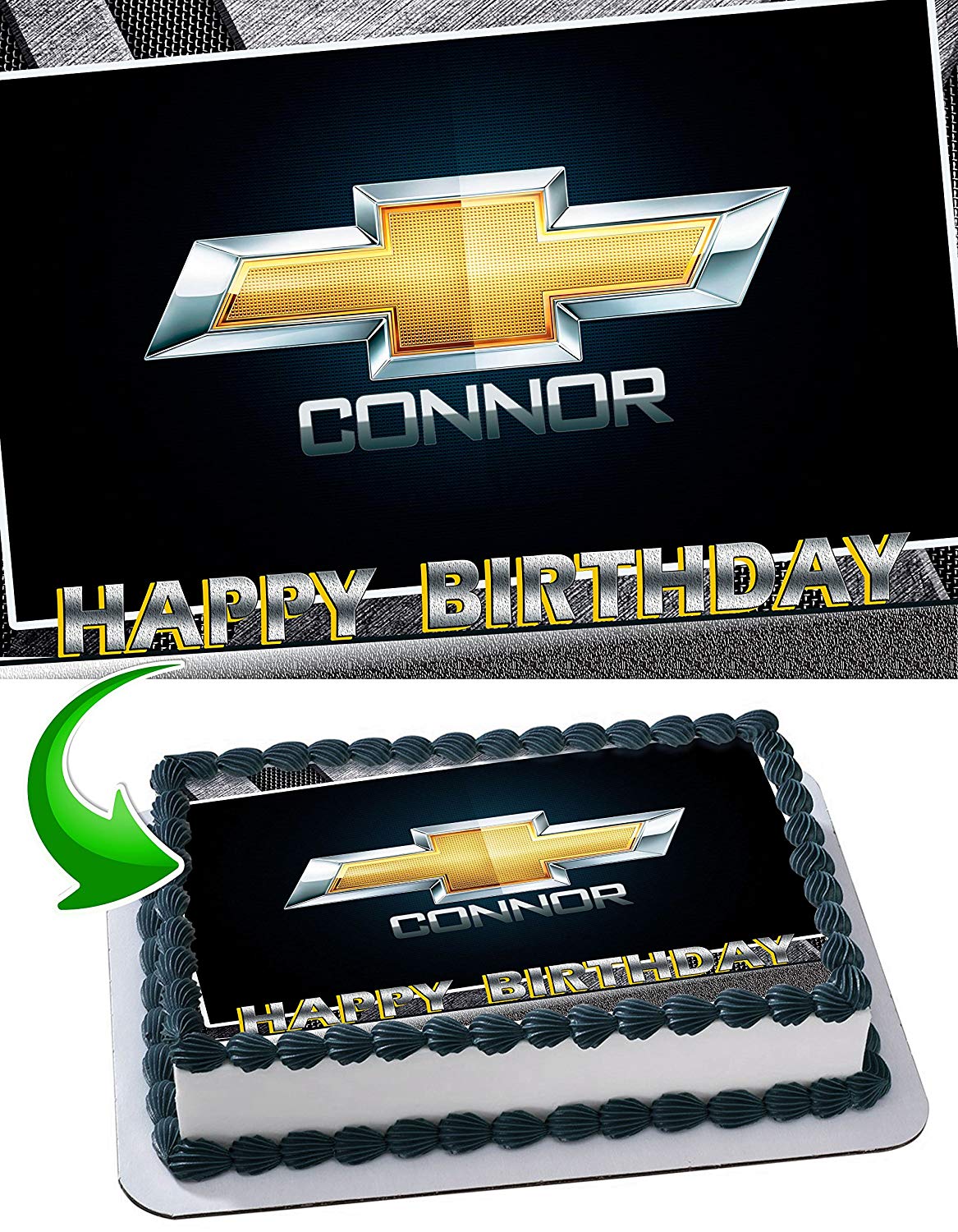 Chevrolet Edible Cake Topper