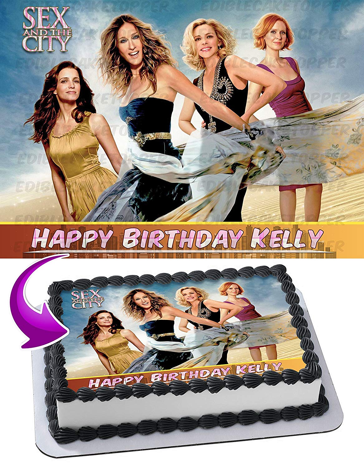 Sex and the City Edible Cake Topper