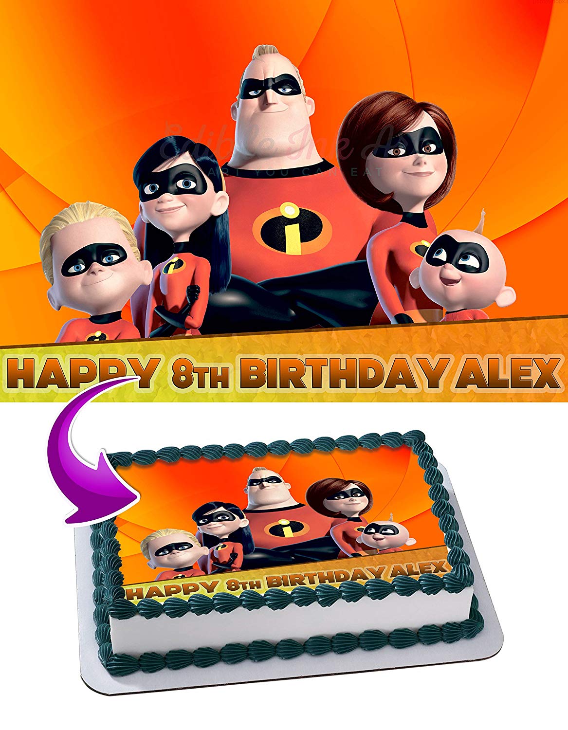 The Incredibles Edible Cake Topper
