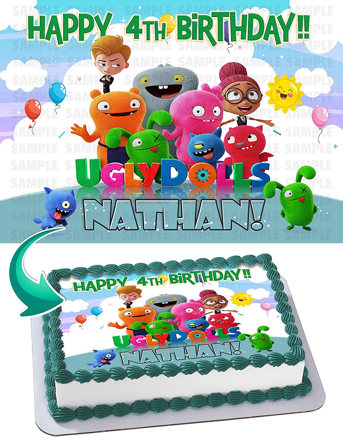 UglyDolls Edible Cake Topper