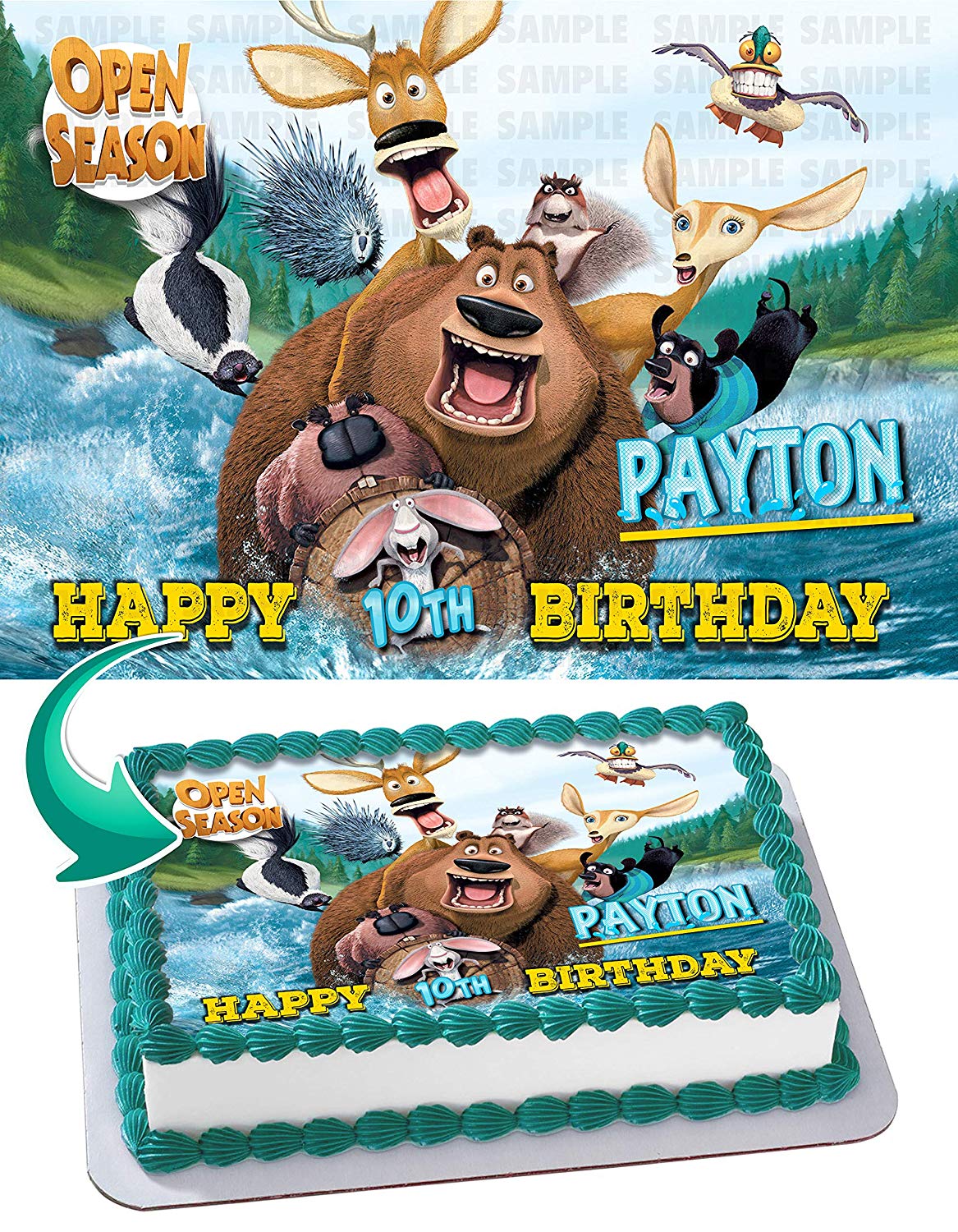 Open Season Edible Cake Topper