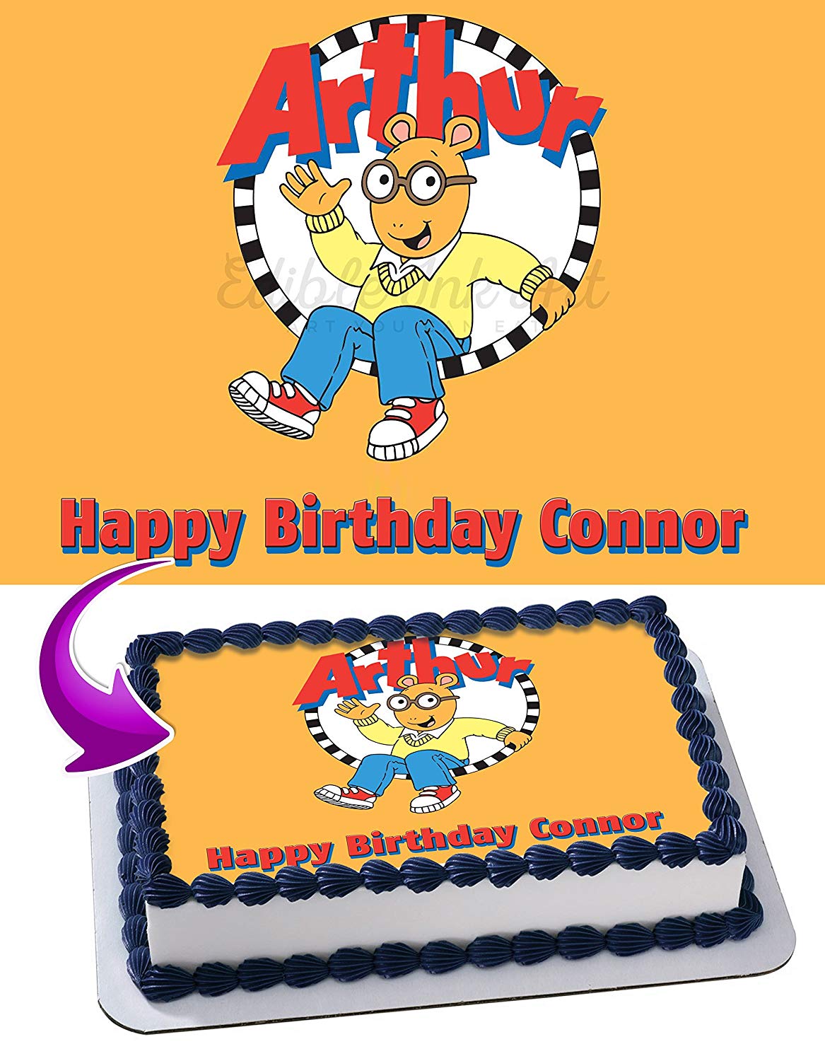 Arthur Edible Cake Topper
