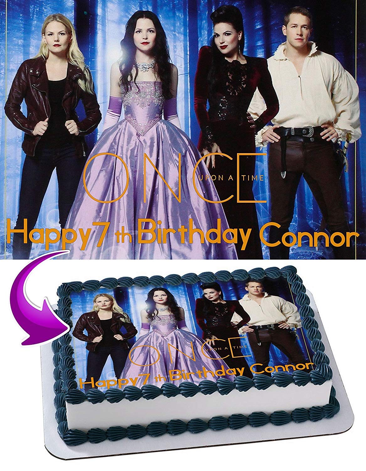 Once Upon a Time Edible Cake Topper