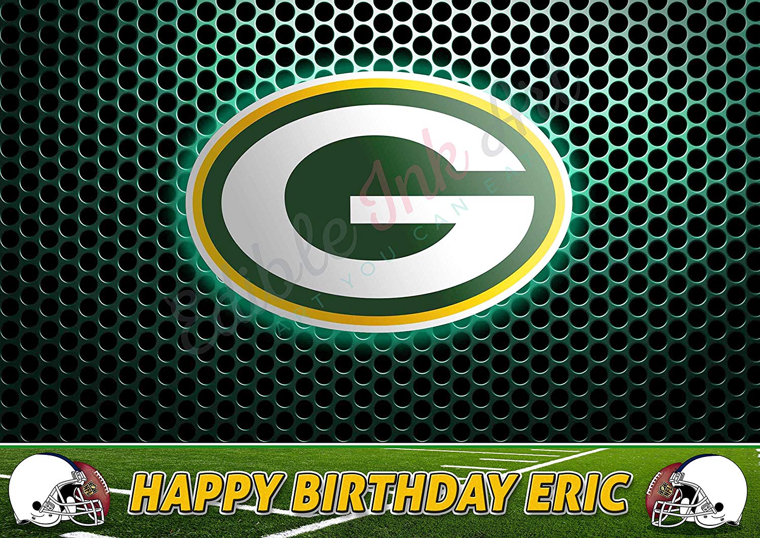 Green Bay Packers FootBall Edible Cake Topper