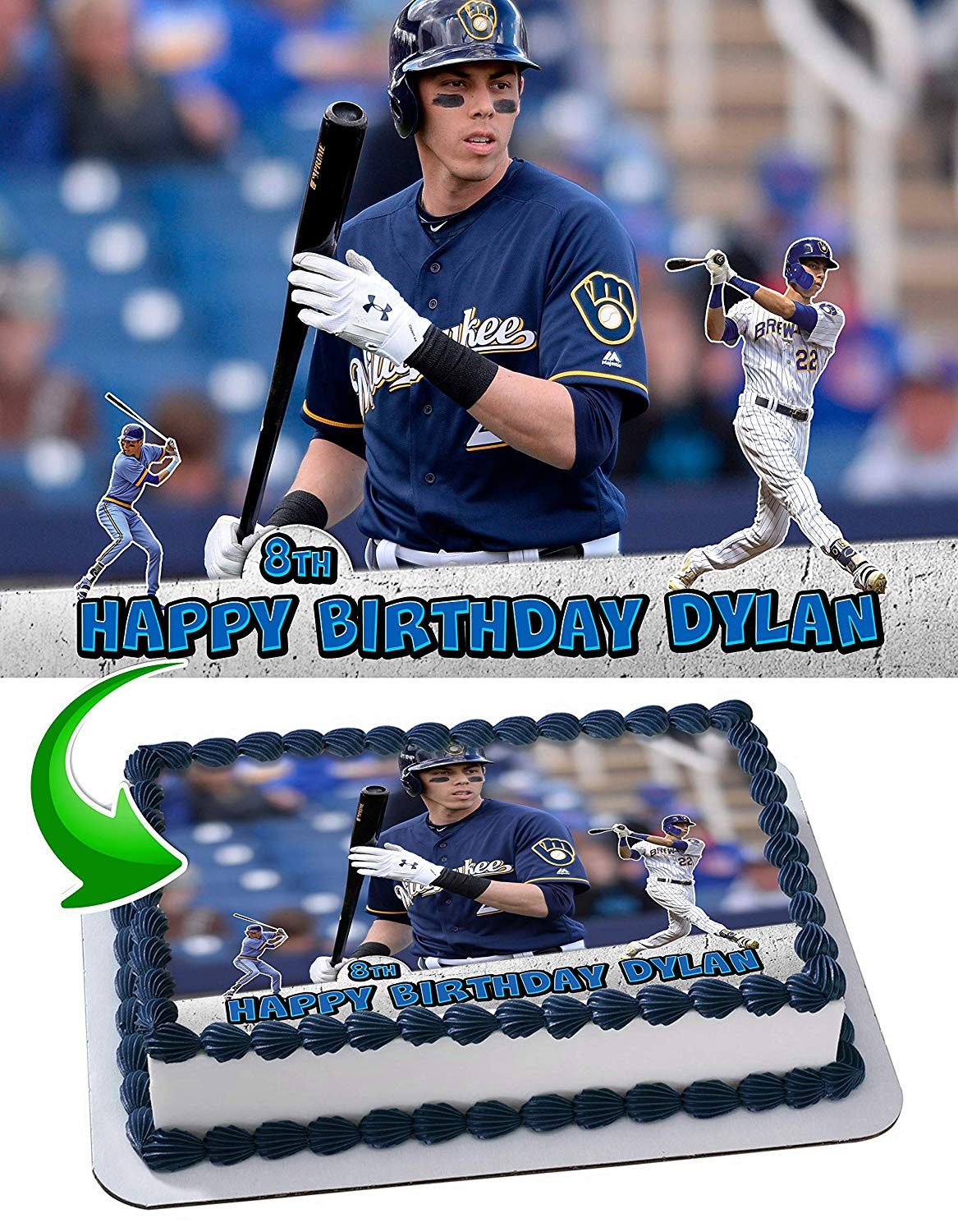 Christian Yelich Edible Cake Topper