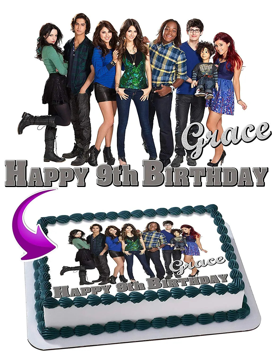 Victorious Edible Cake Topper