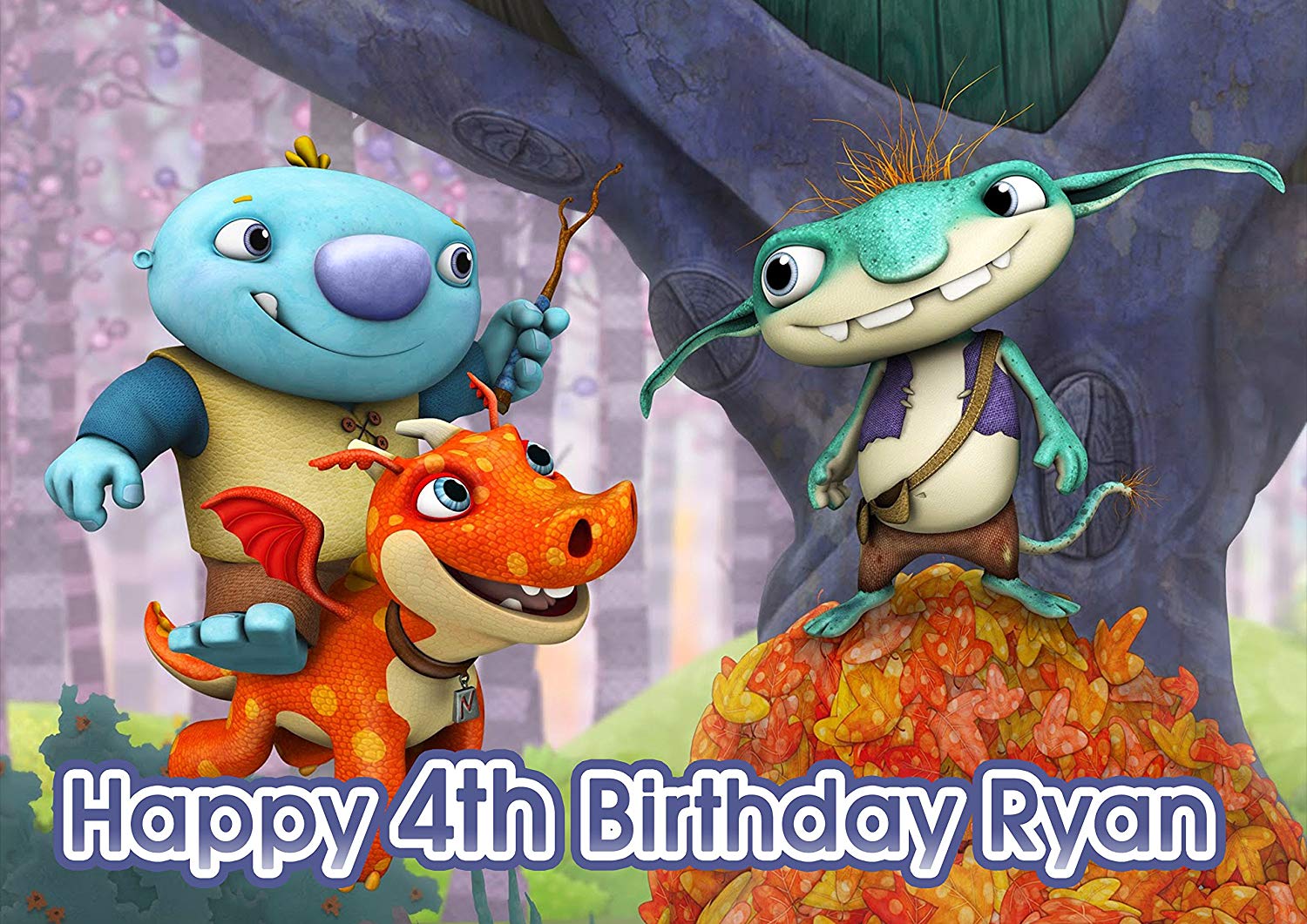 Nickelodeon Wallykazam Edible Cake Topper