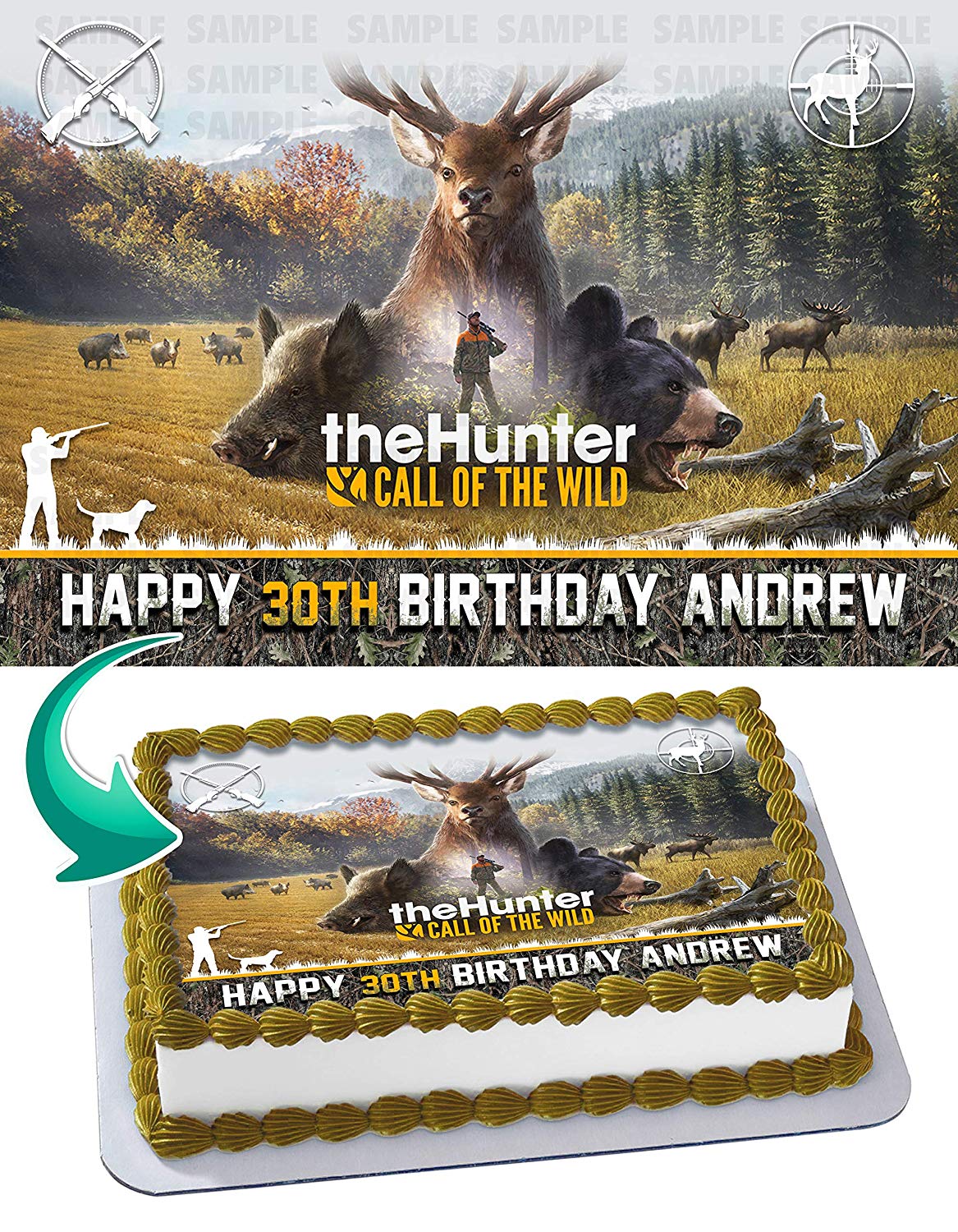 Hunting Season Edible Cake Topper