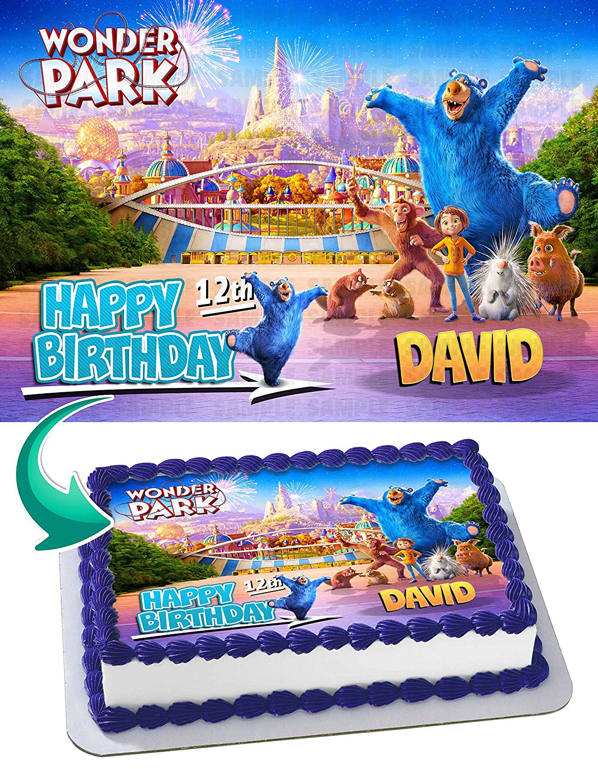 Wonder Park Edible Cake Topper