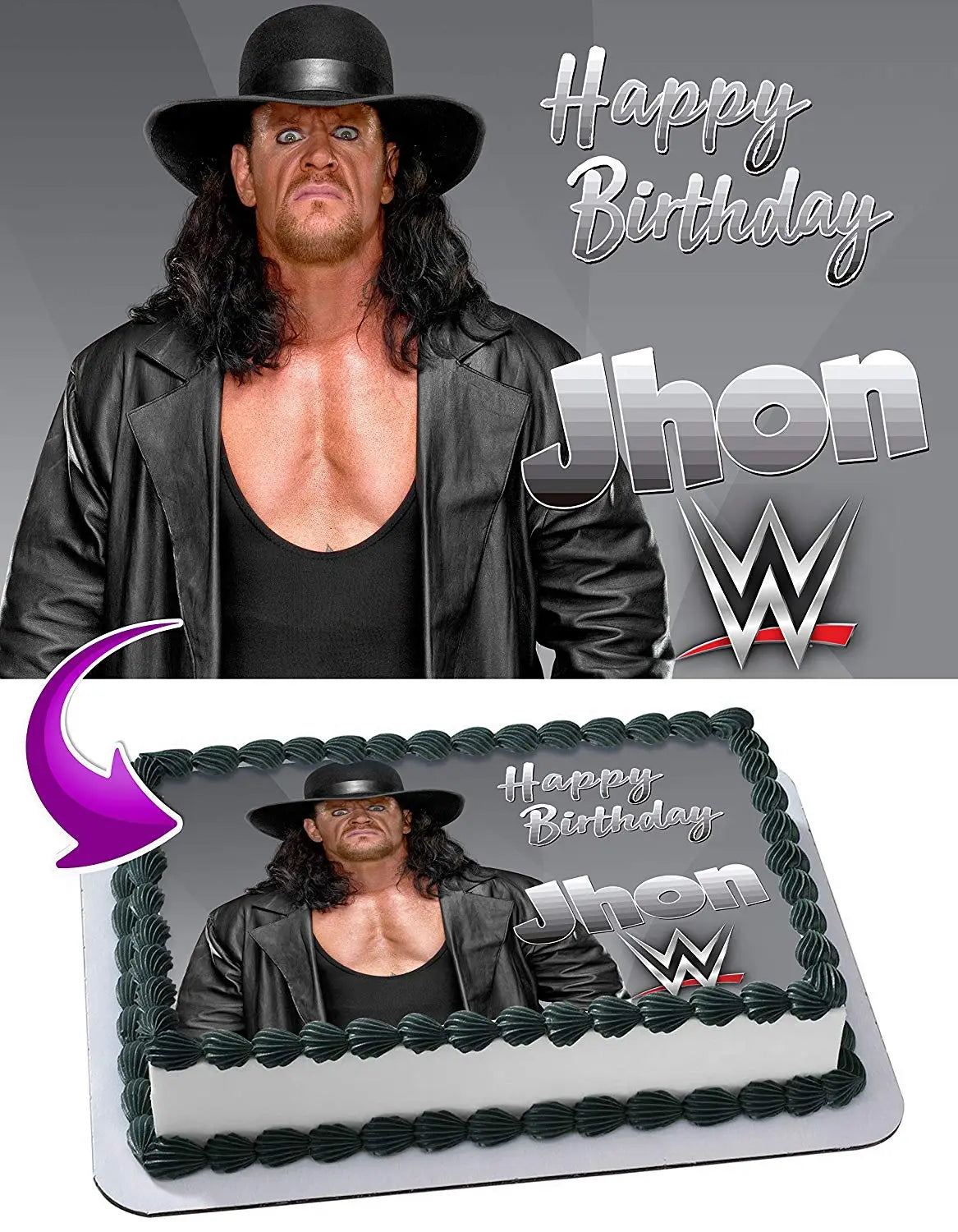 The Undertaker Edible Cake Topper