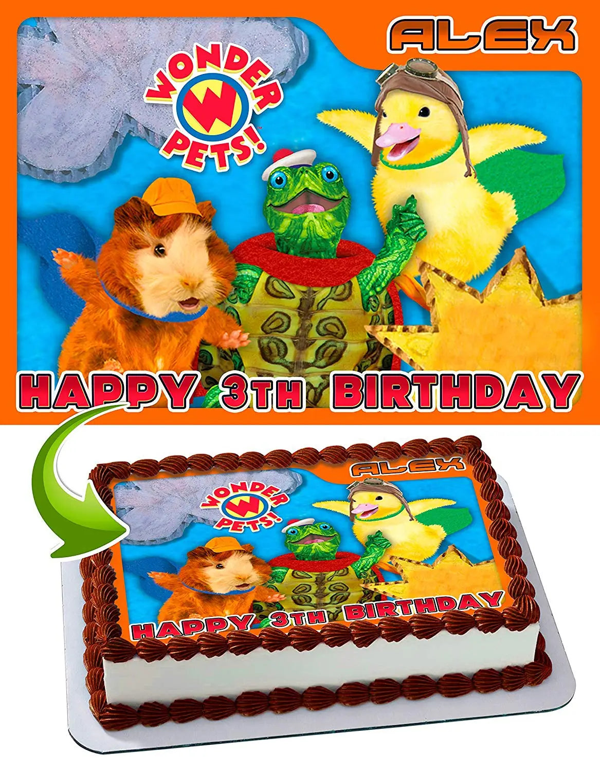 The Wonder Pets Edible Cake Topper