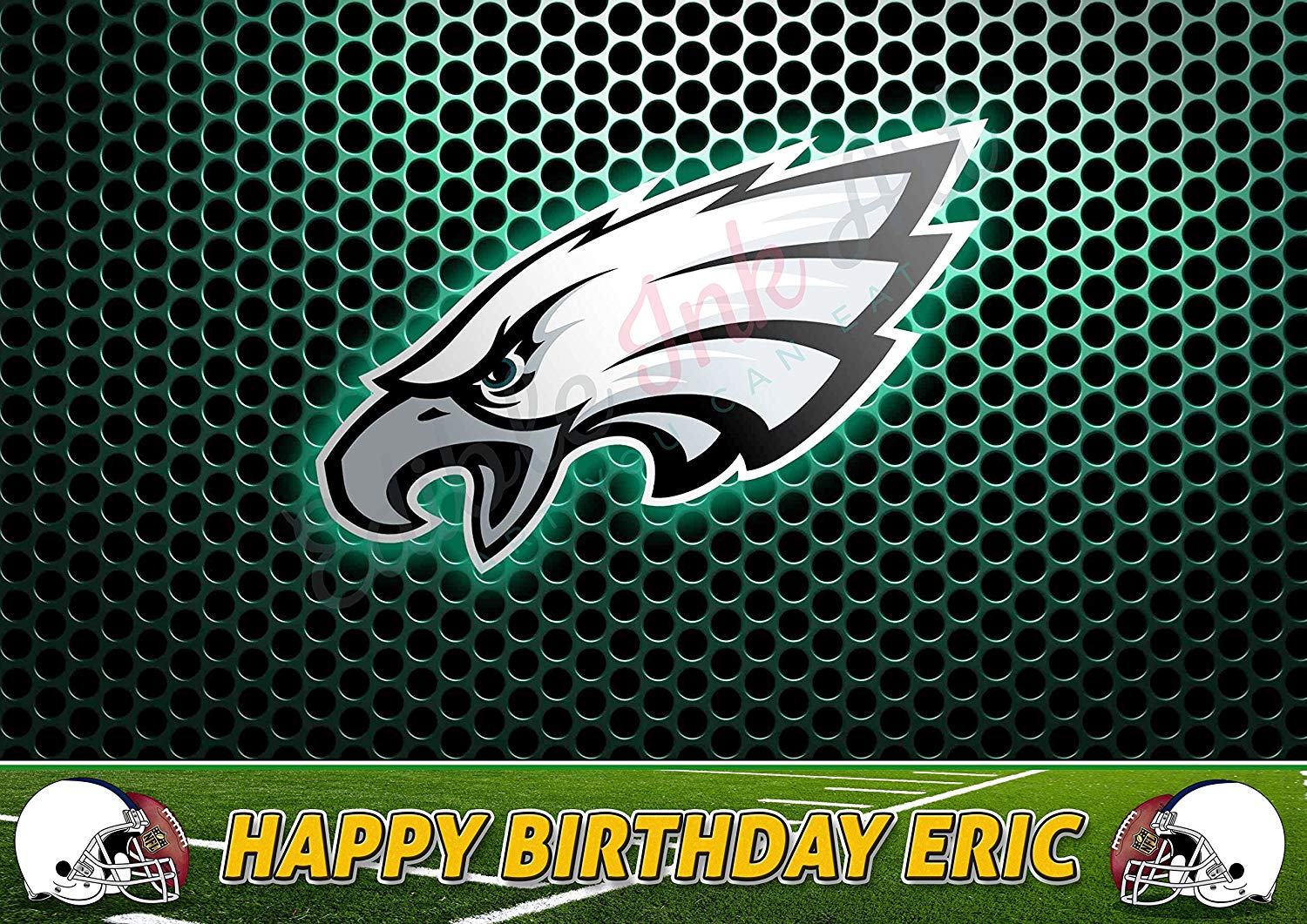 Philadelphia Eagles FootBall Edible Cake Topper