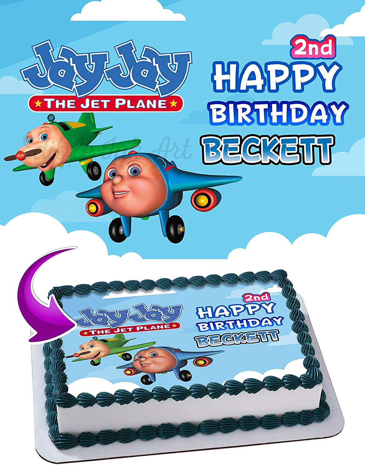Jay Jay Edible Cake Topper