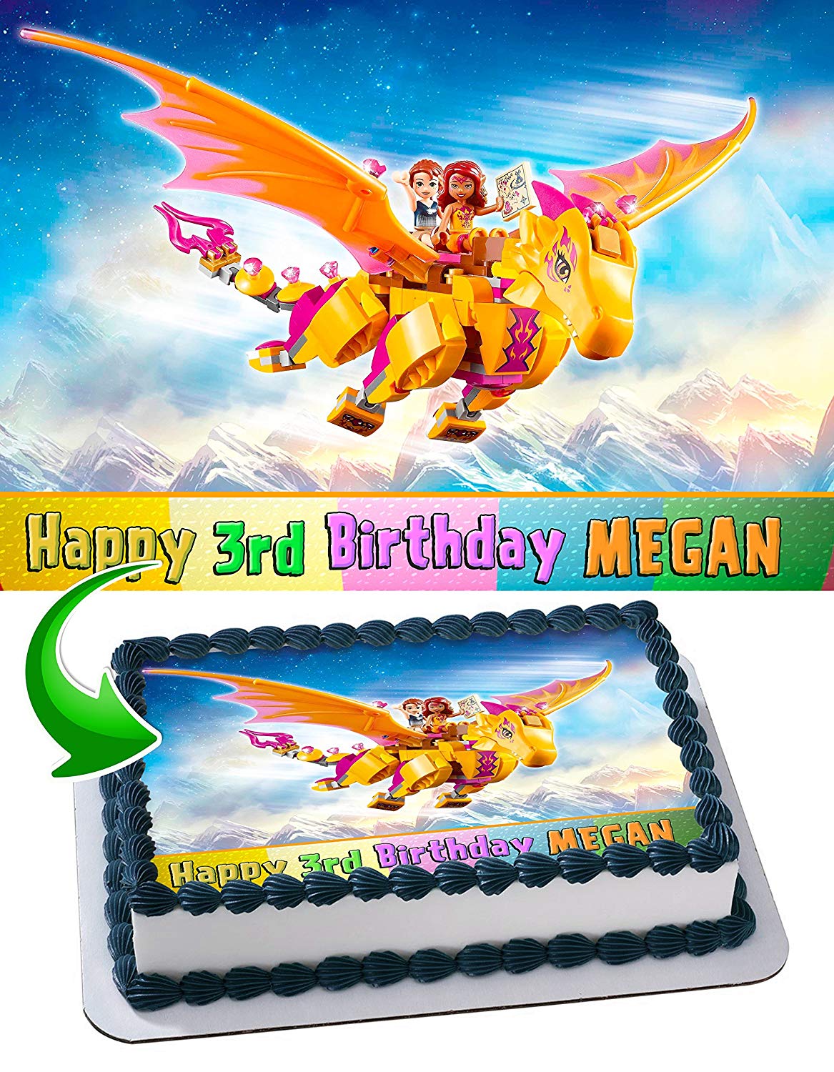 Leghos Elves Edible Cake Topper