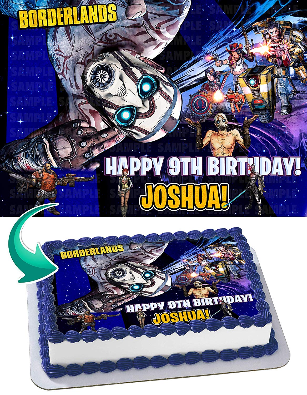 Borderlands BLR Edible Cake Topper