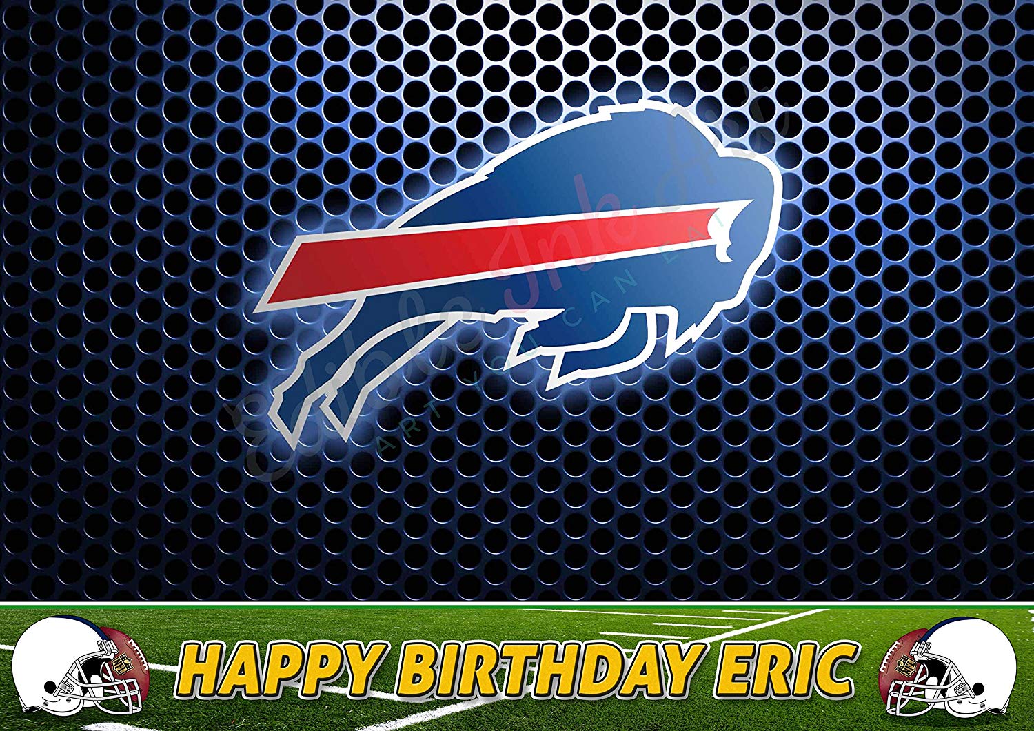 Buffalo Bills FootBall Edible Cake Topper