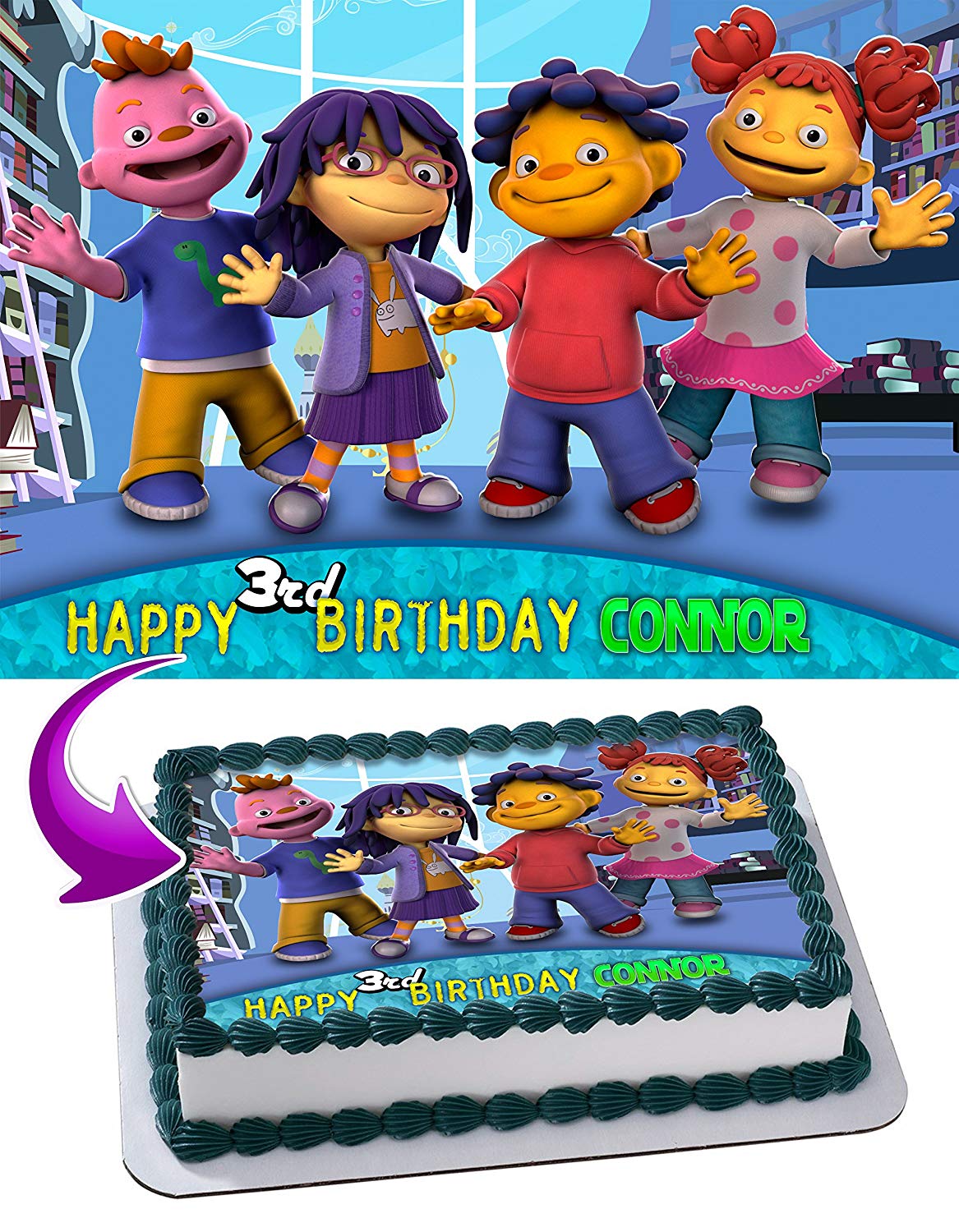 Sid the Science Kid Edible Cake Topper