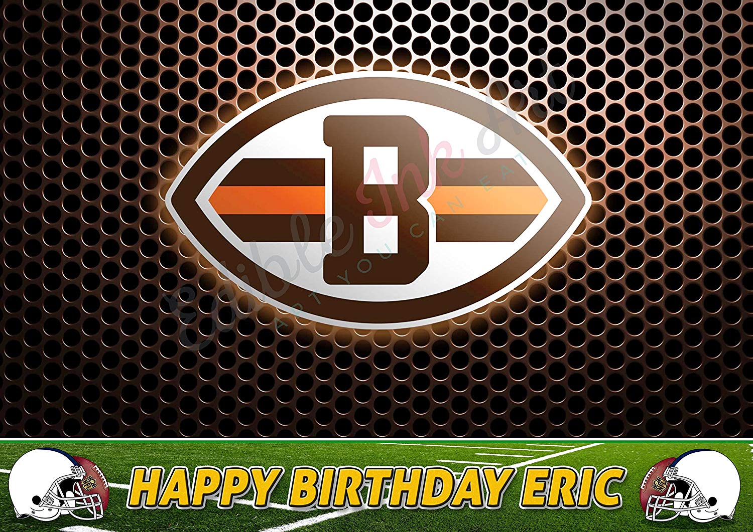 Cleveland Browns FootBall Edible Cake Topper