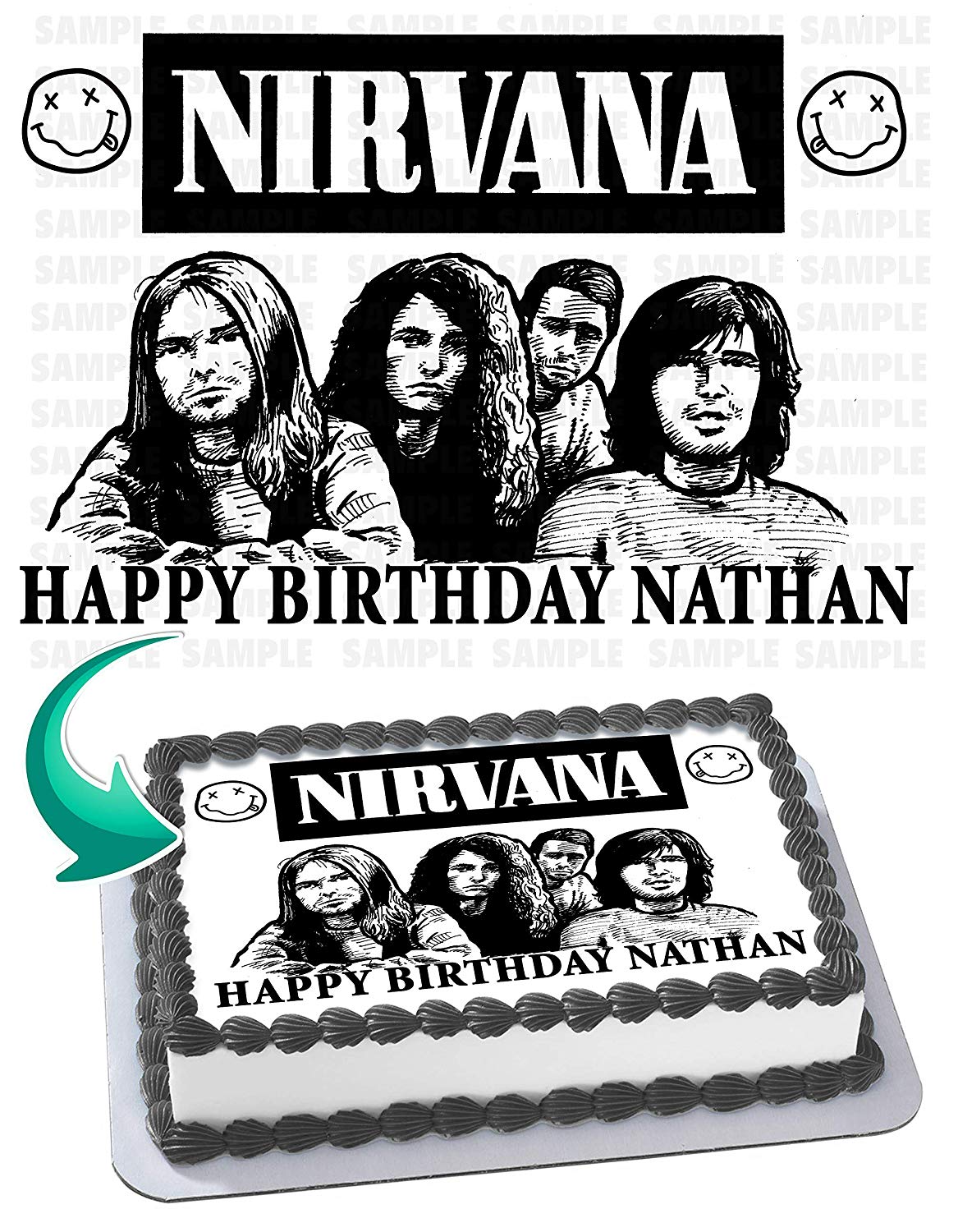 Nirvana Edible Cake Topper