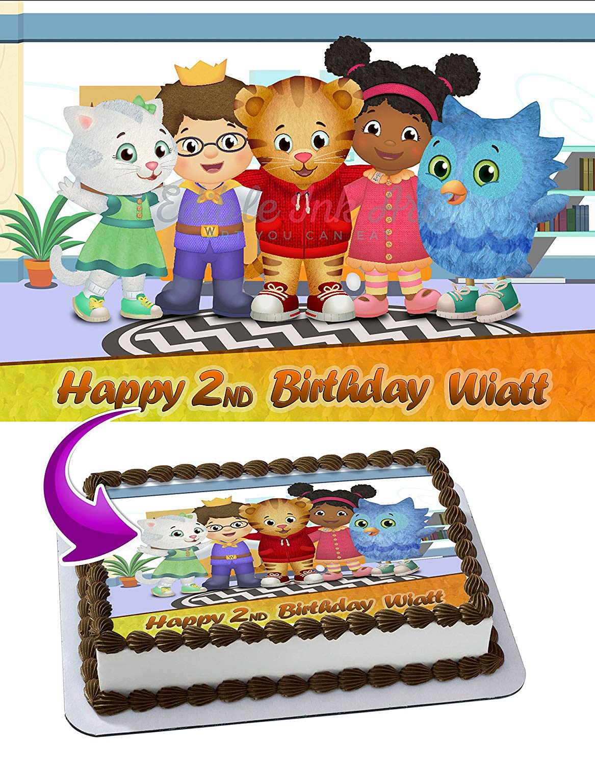 Daniel Neighborhood Edible Cake Topper