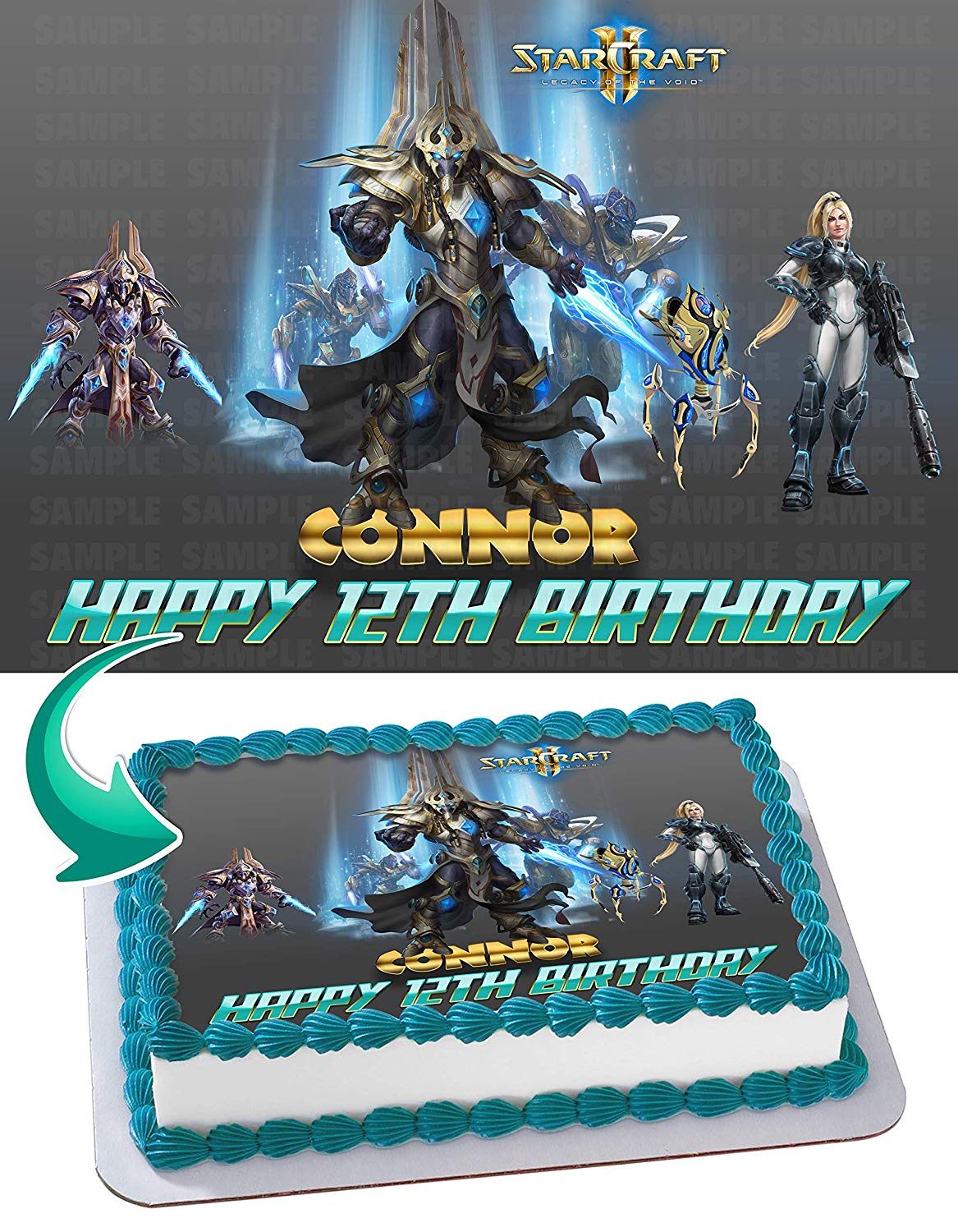 StarCraft II Edible Cake Topper