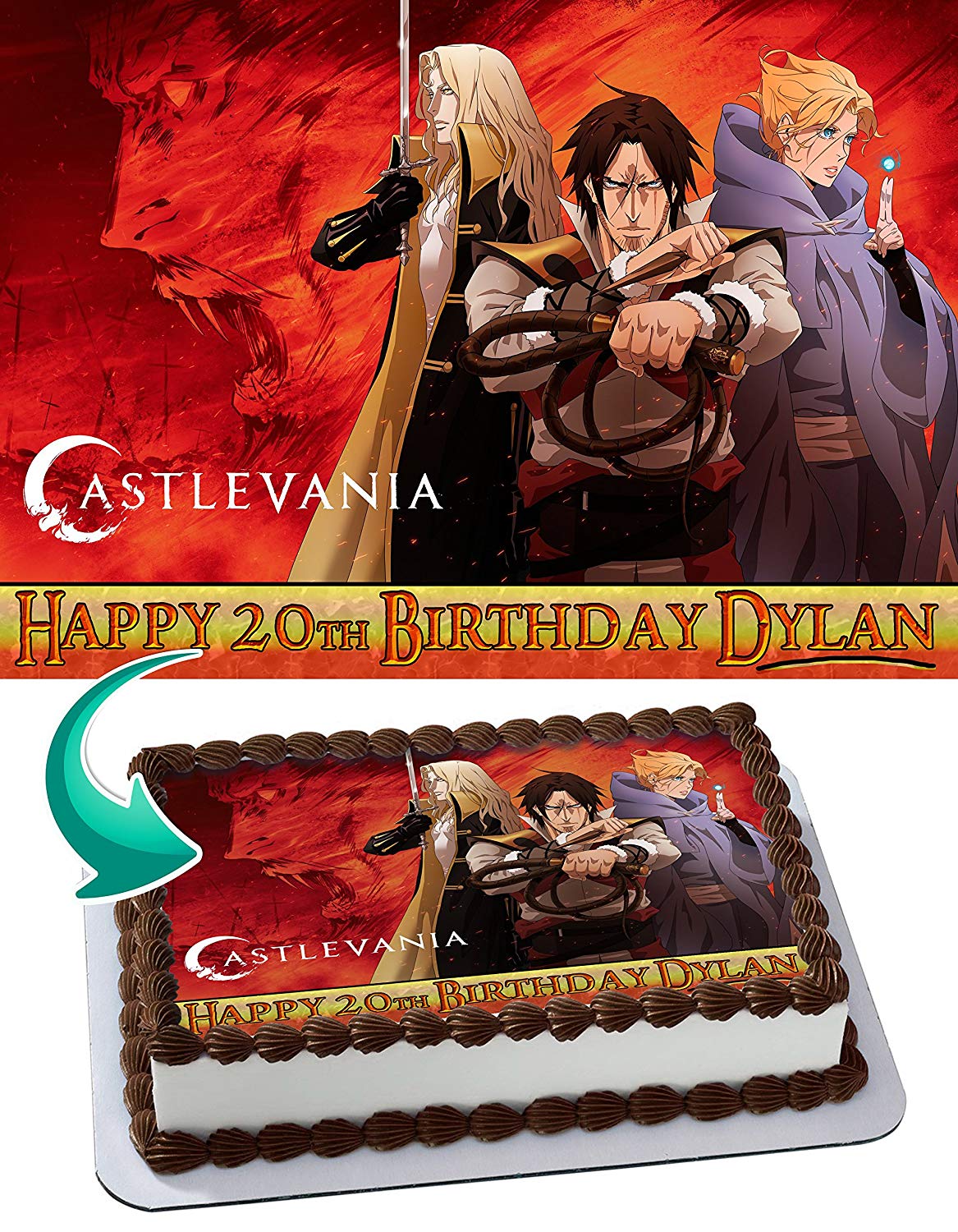 Castlevania Edible Cake Topper