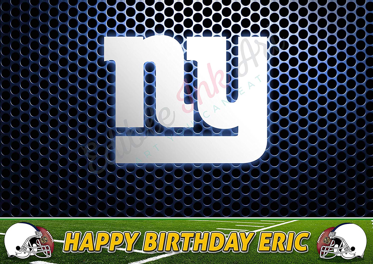 New York Giants FootBall Edible Cake Topper
