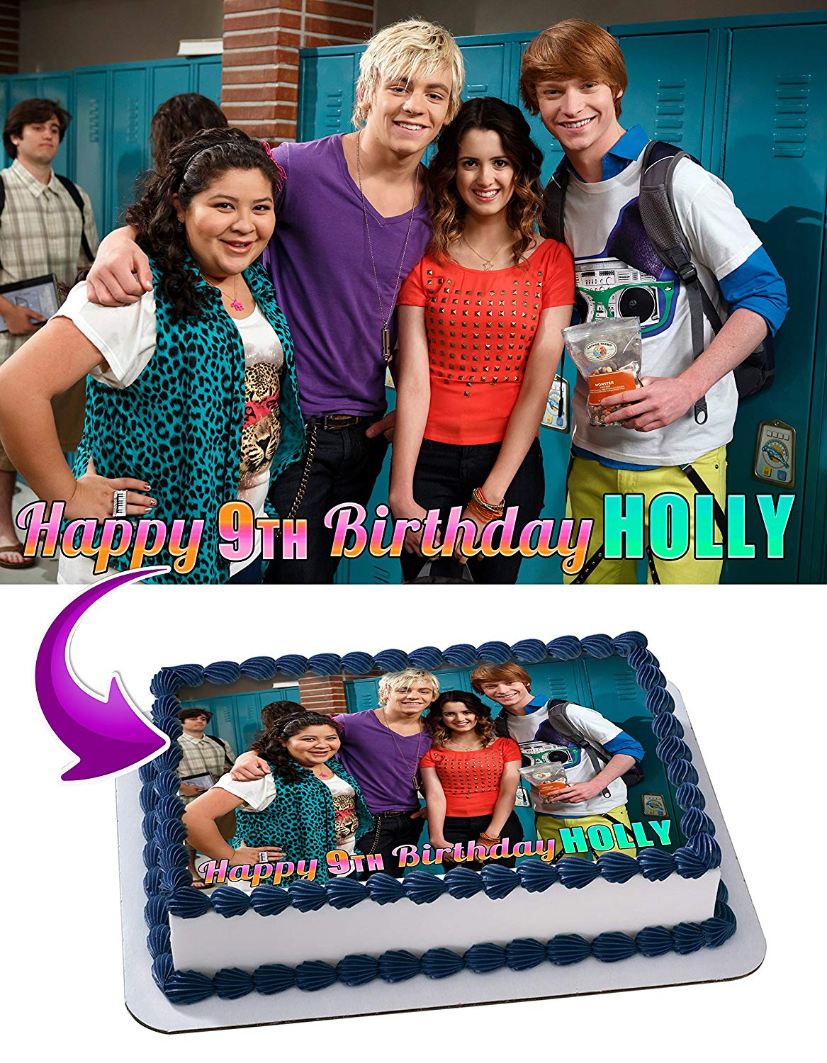 Austin and Ally Edible Cake Topper