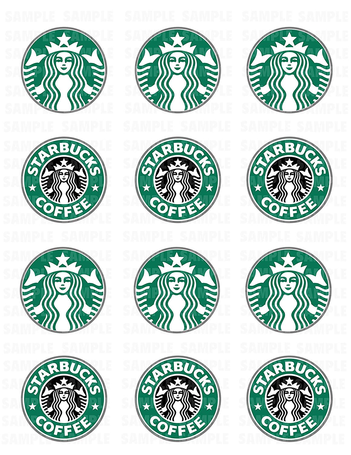 Coffee Fans Edible Cupcake Toppers – Round Icing Sheet Birthday P - Edible Cake Topper | Icing Sheet | Birthday Cake Decoration