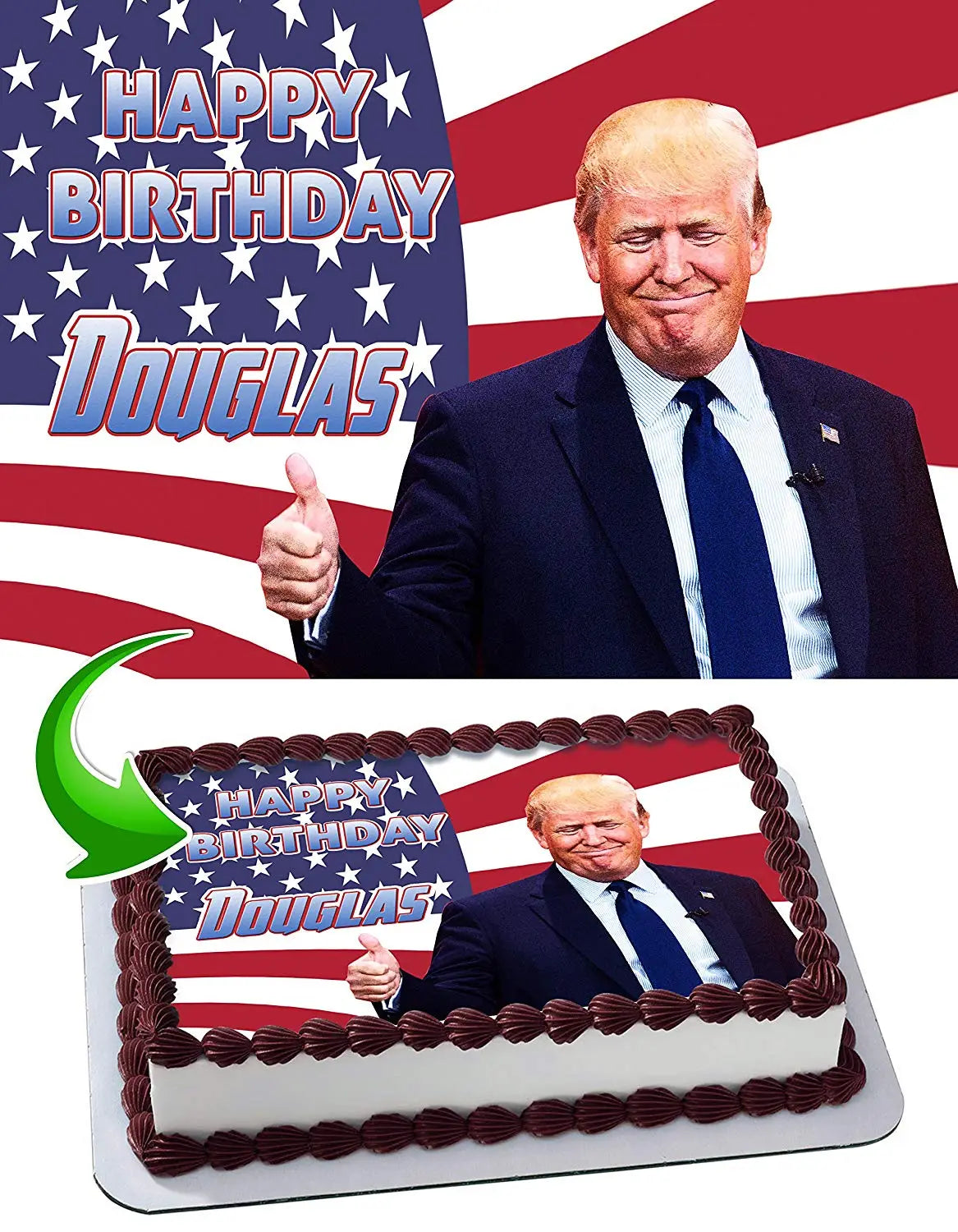 Donald Trump Edible Cake Topper