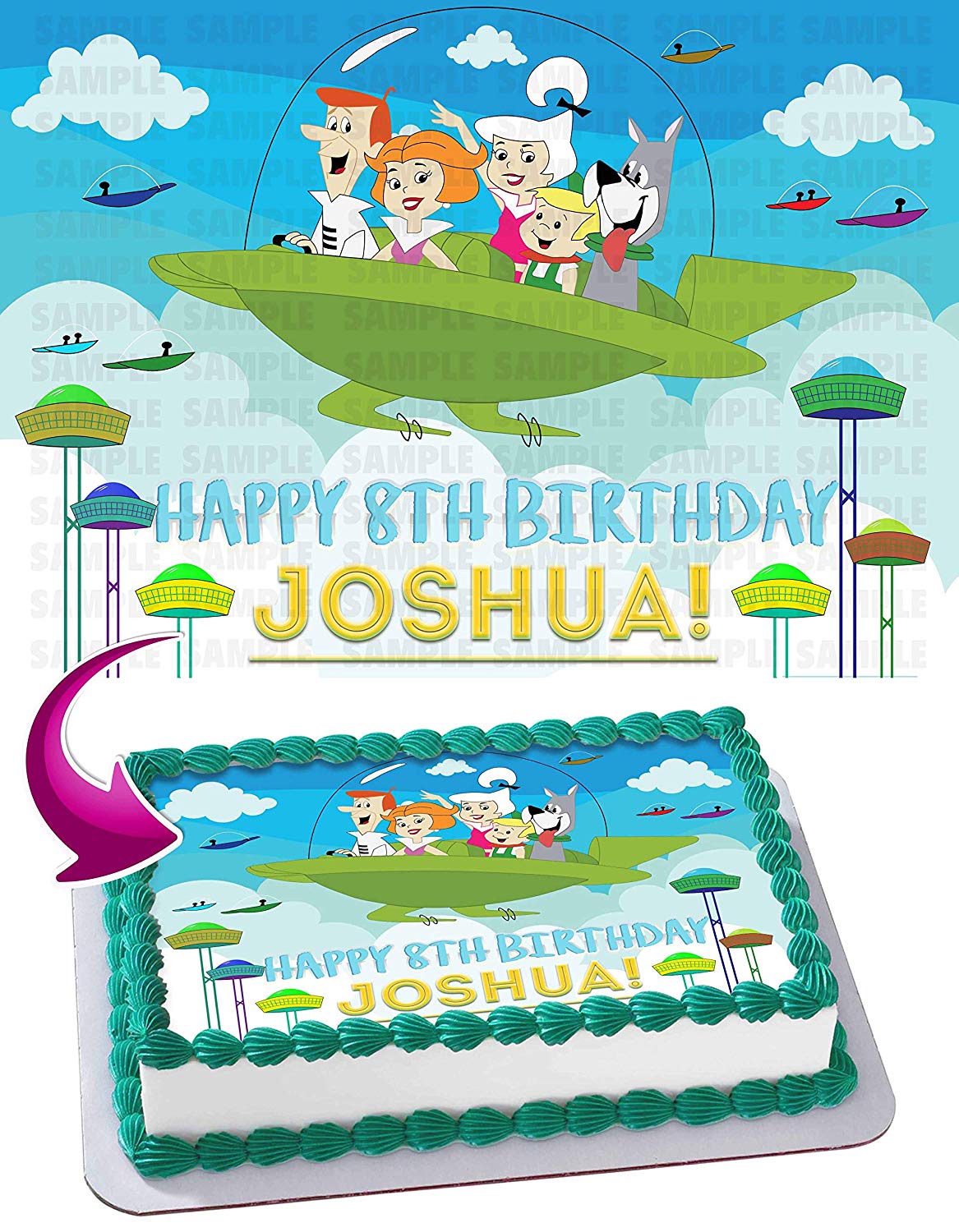 The Jetsons Edible Cake Topper