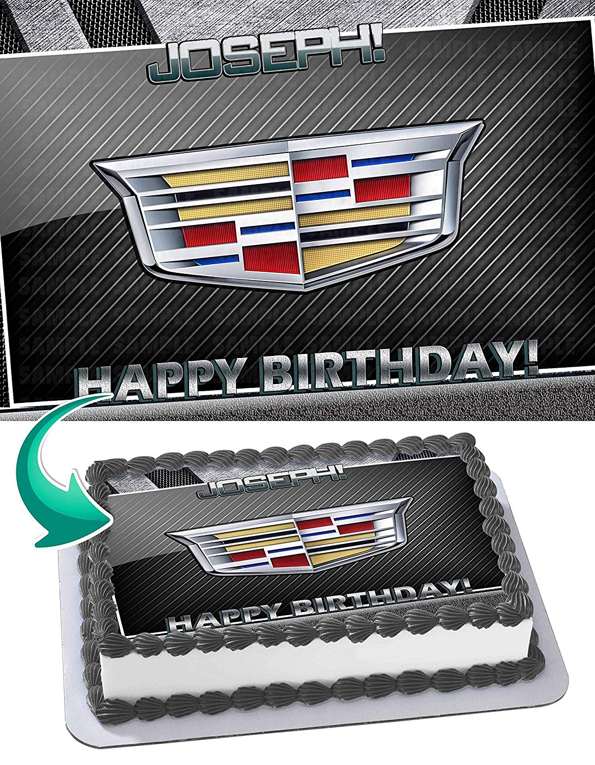Cadillac Edible Cake Topper