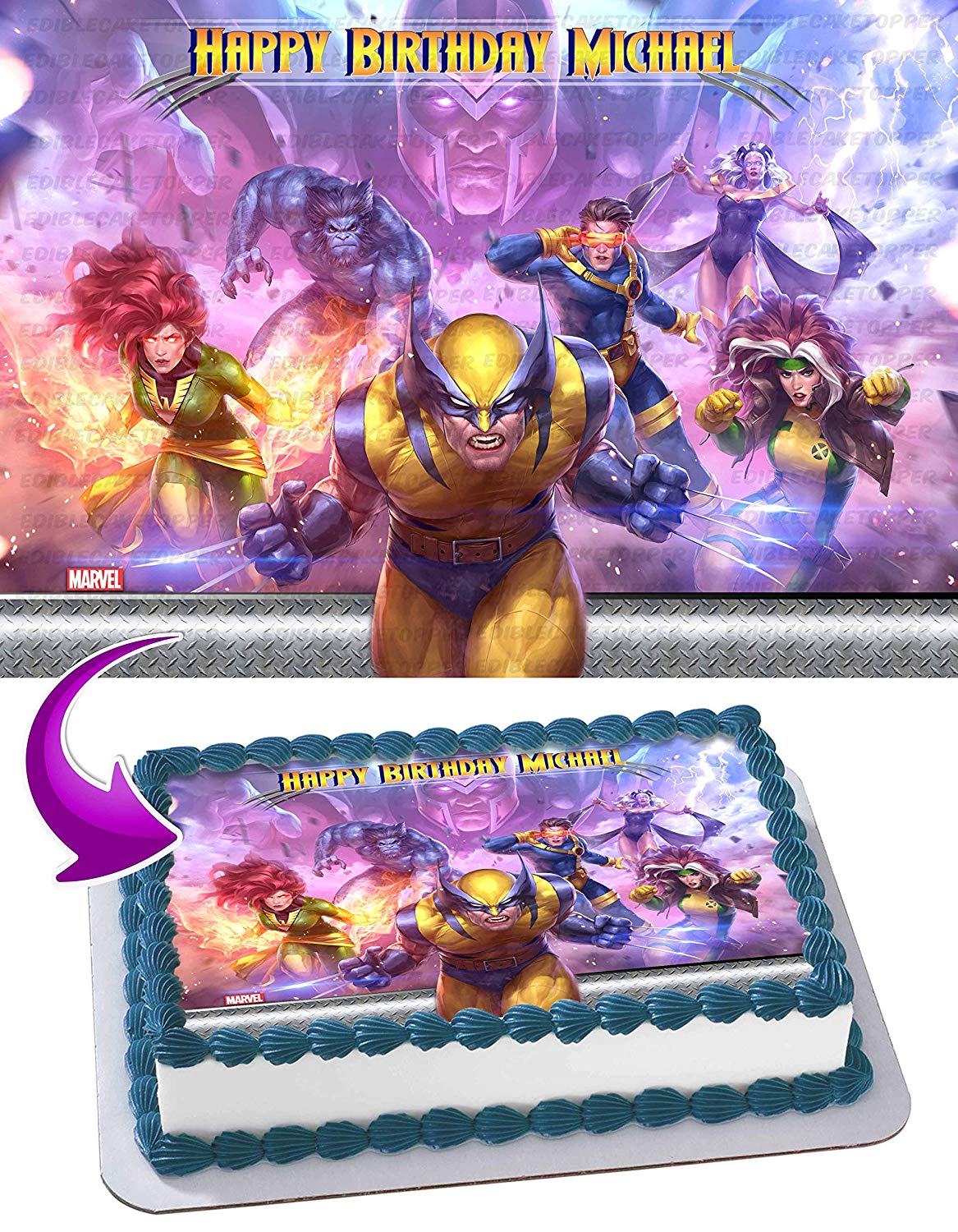 XMen Wolverin Edible Cake Topper