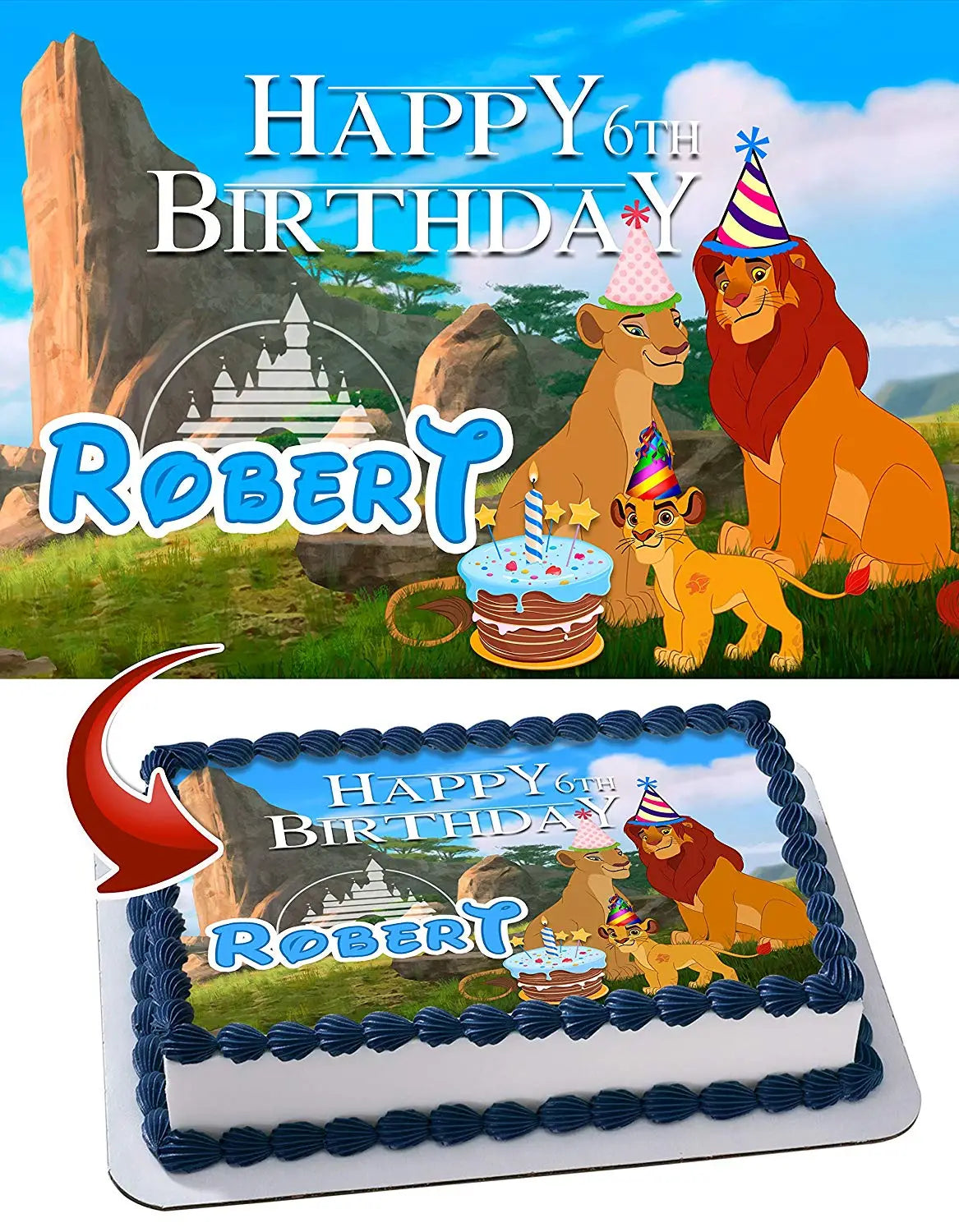 The Lion King LKG Edible Cake Topper