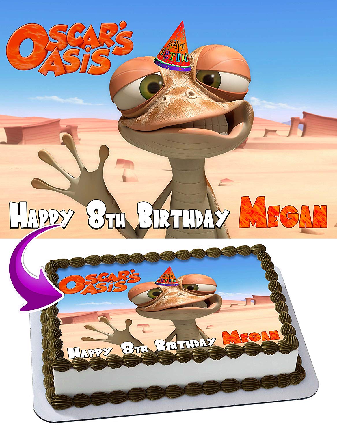 Oscars Oasis Edible Cake Topper