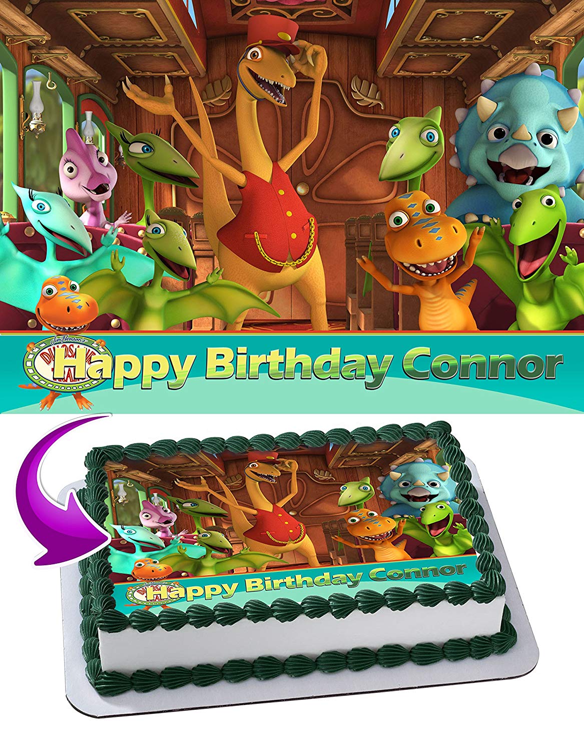 Dinosaur Train Edible Cake Topper