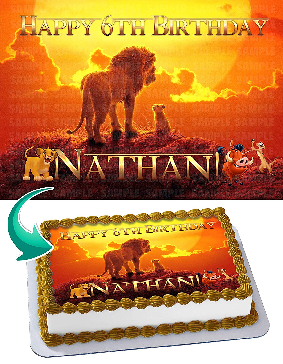 The Lion King TLK Edible Cake Topper