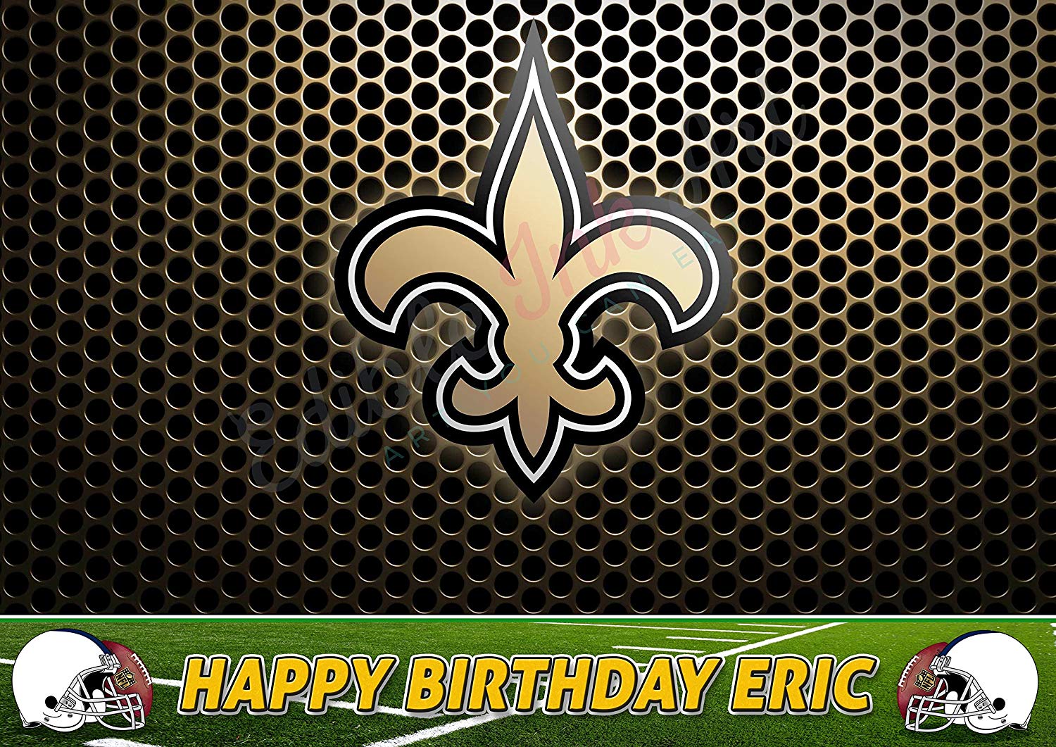 New Orleans Saints FootBall Edible Cake Topper