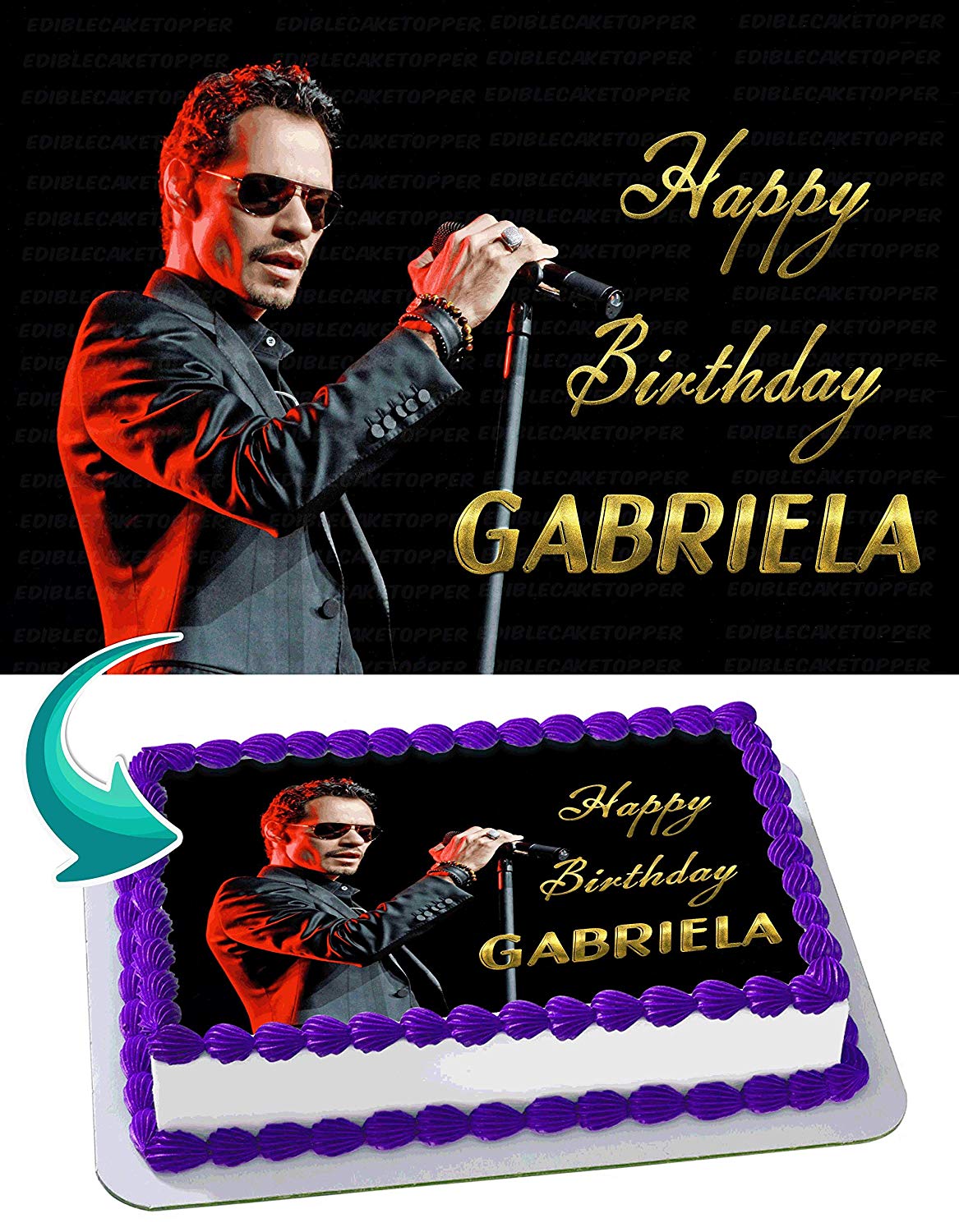 Marc Anthony Edible Cake Topper