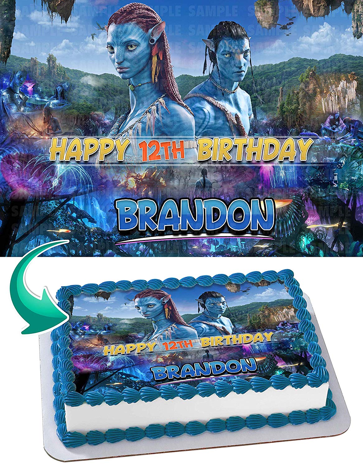 Avatar Movie AVT Edible Cake Topper