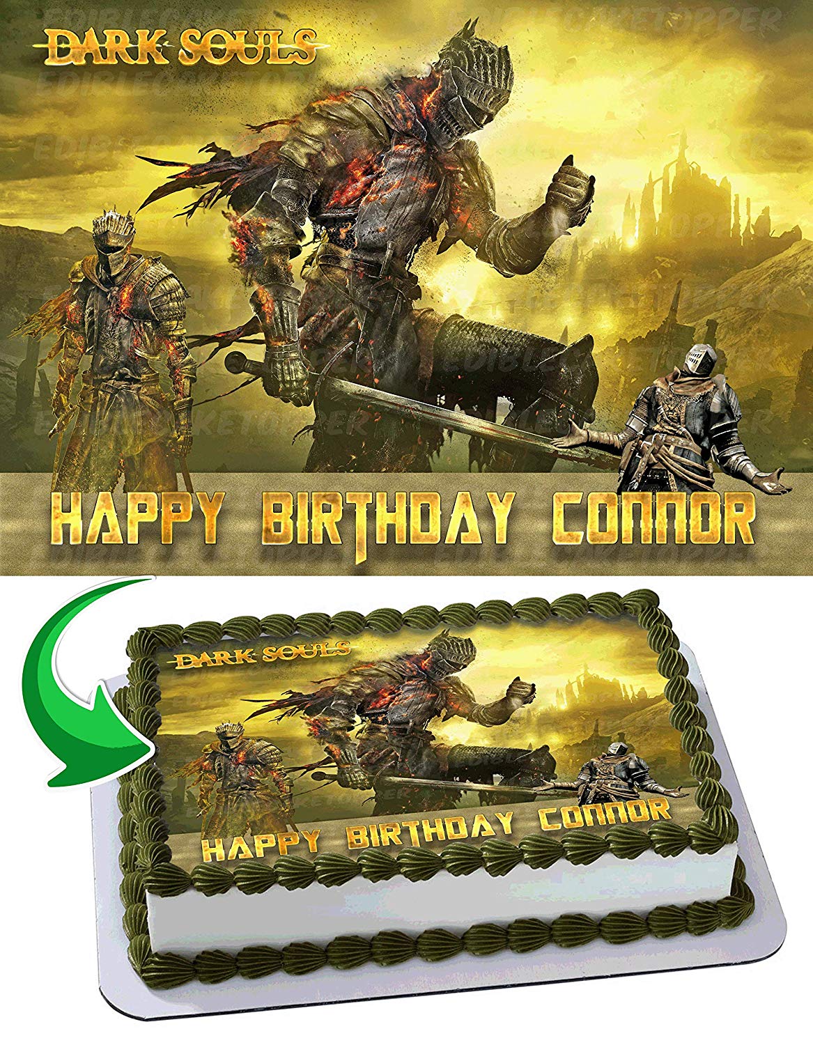 Dark Souls Edible Cake Topper