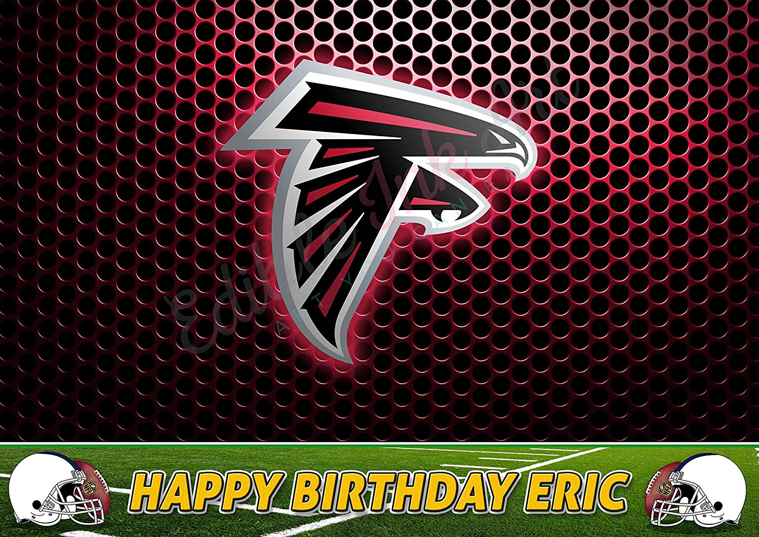 Atlanta Falcons FootBall Edible Cake Topper