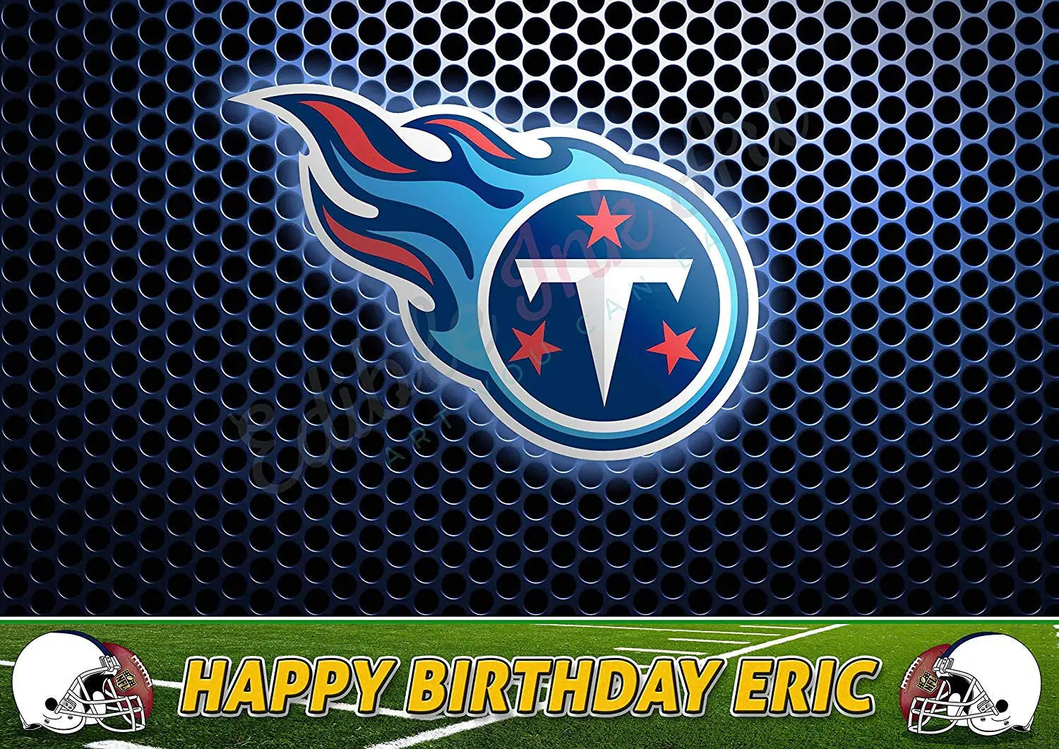 Tennessee Titans FootBall Edible Cake Topper