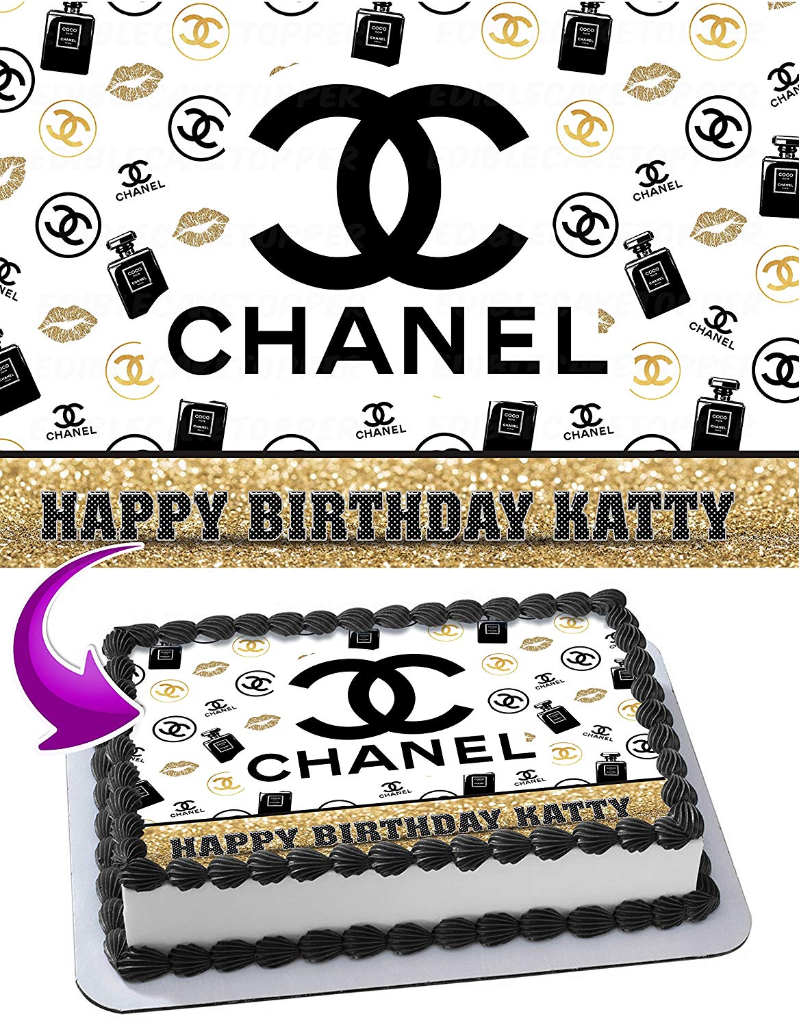Chanel Edible Cake Topper