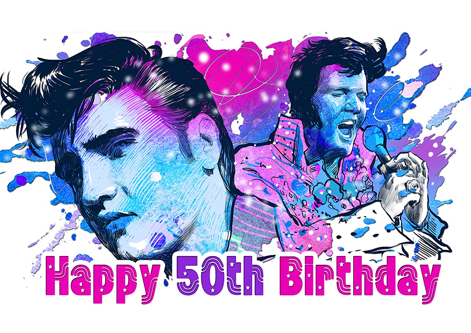 Elvis Presley ELV Edible Cake Topper