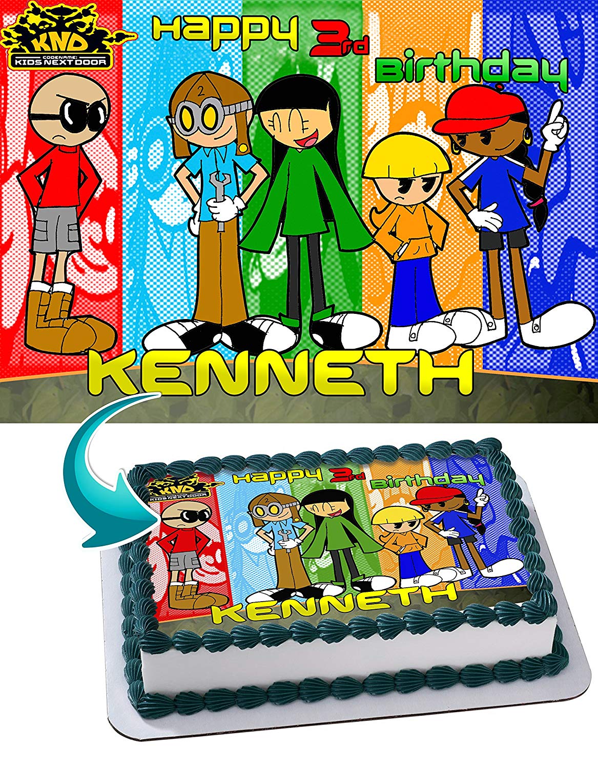 Codename KND Kids Next Door KND Edible Cake Topper