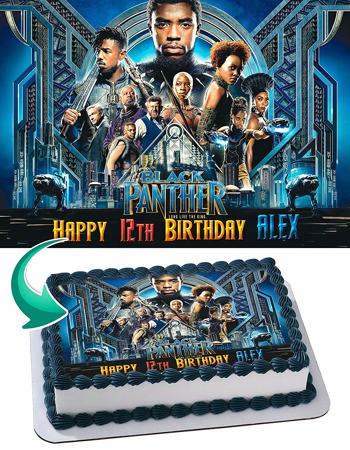 Black Panther BPH Edible Cake Topper