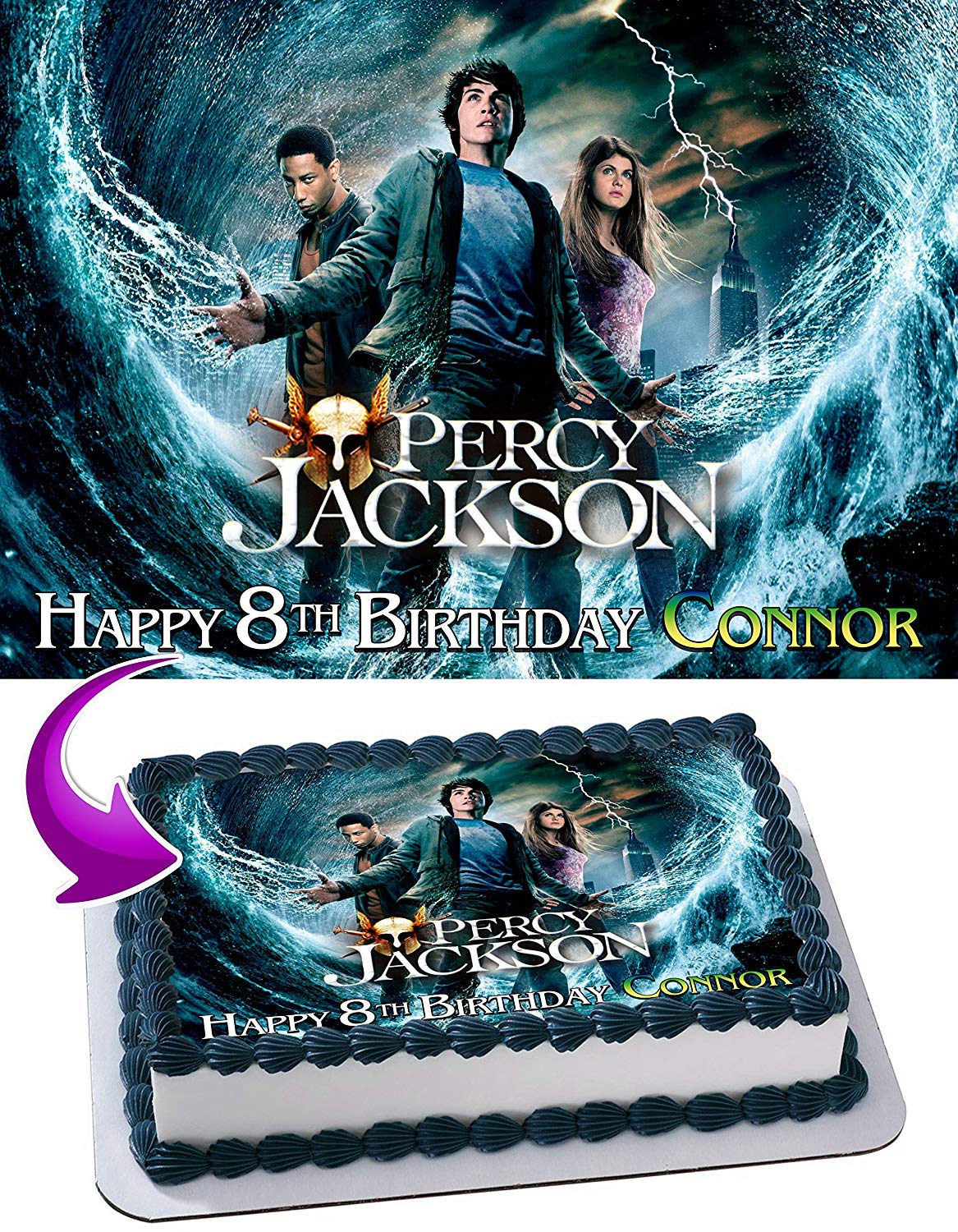 Percy Jackson and the Olympians Edible Cake Topper