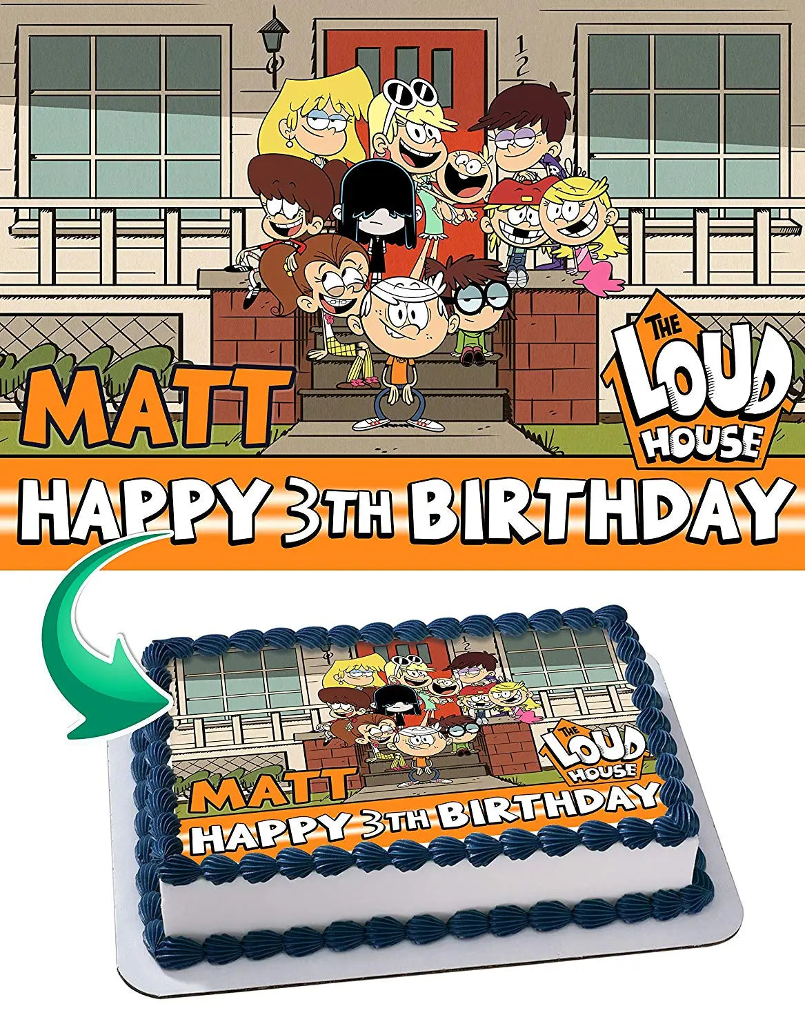 The Loud House Edible Cake Topper